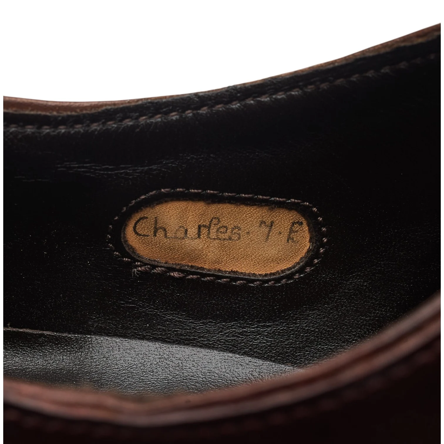 'Charles' Brown Museum Leather Oxford UK 7 E - Image 7