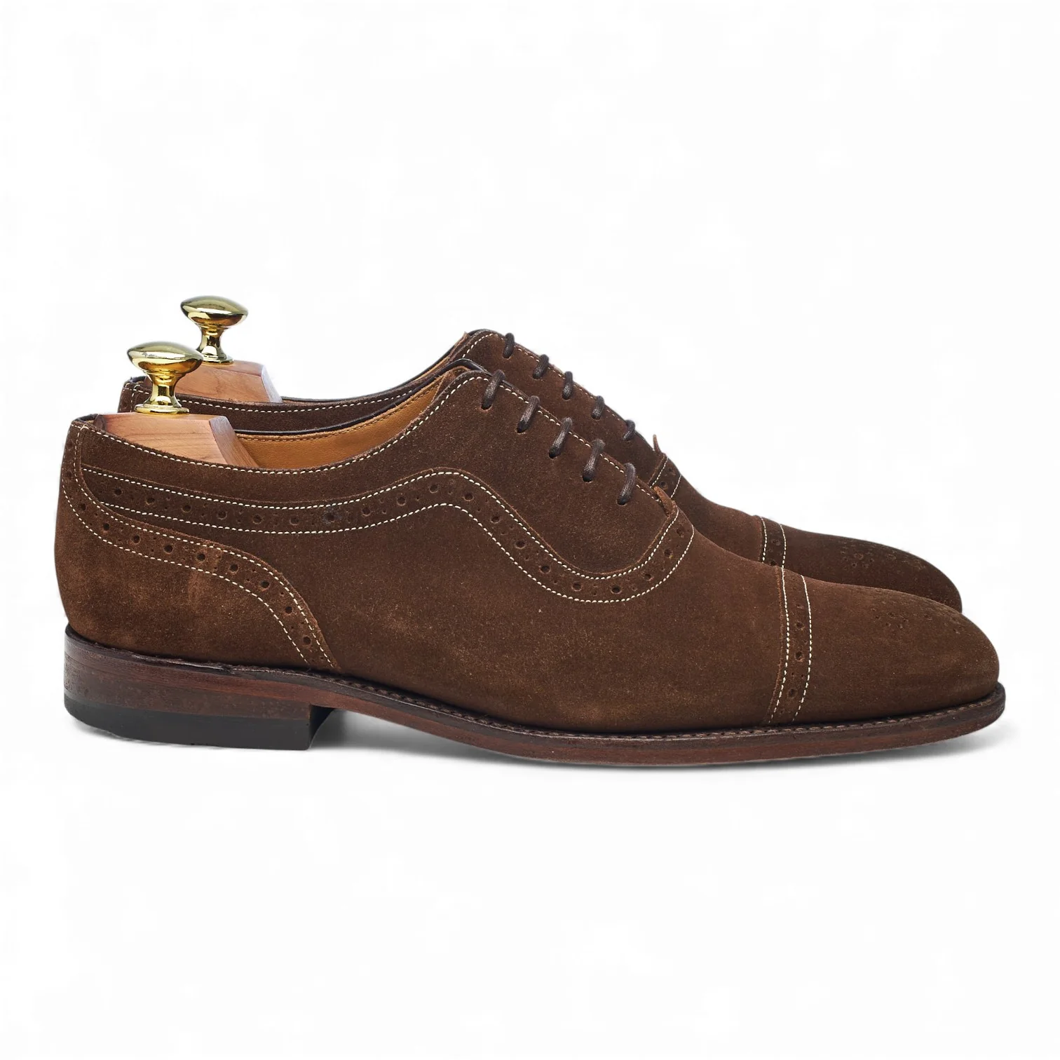 Charles Tyrwhitt Brown Suede Oxford Brogues UK 7.5 F