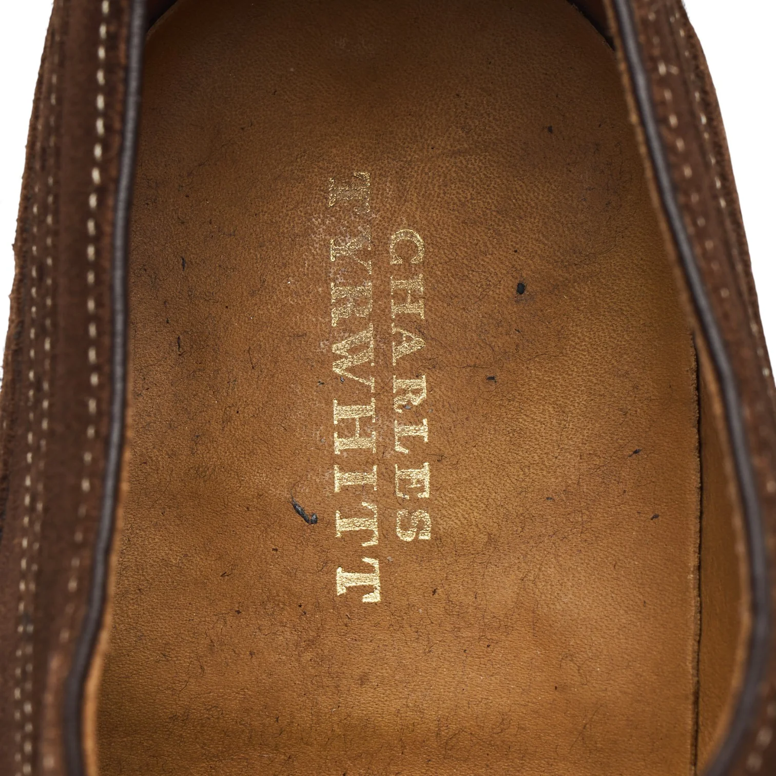 Charles Tyrwhitt Brown Suede Oxford Brogues UK 7.5 F - Image 6
