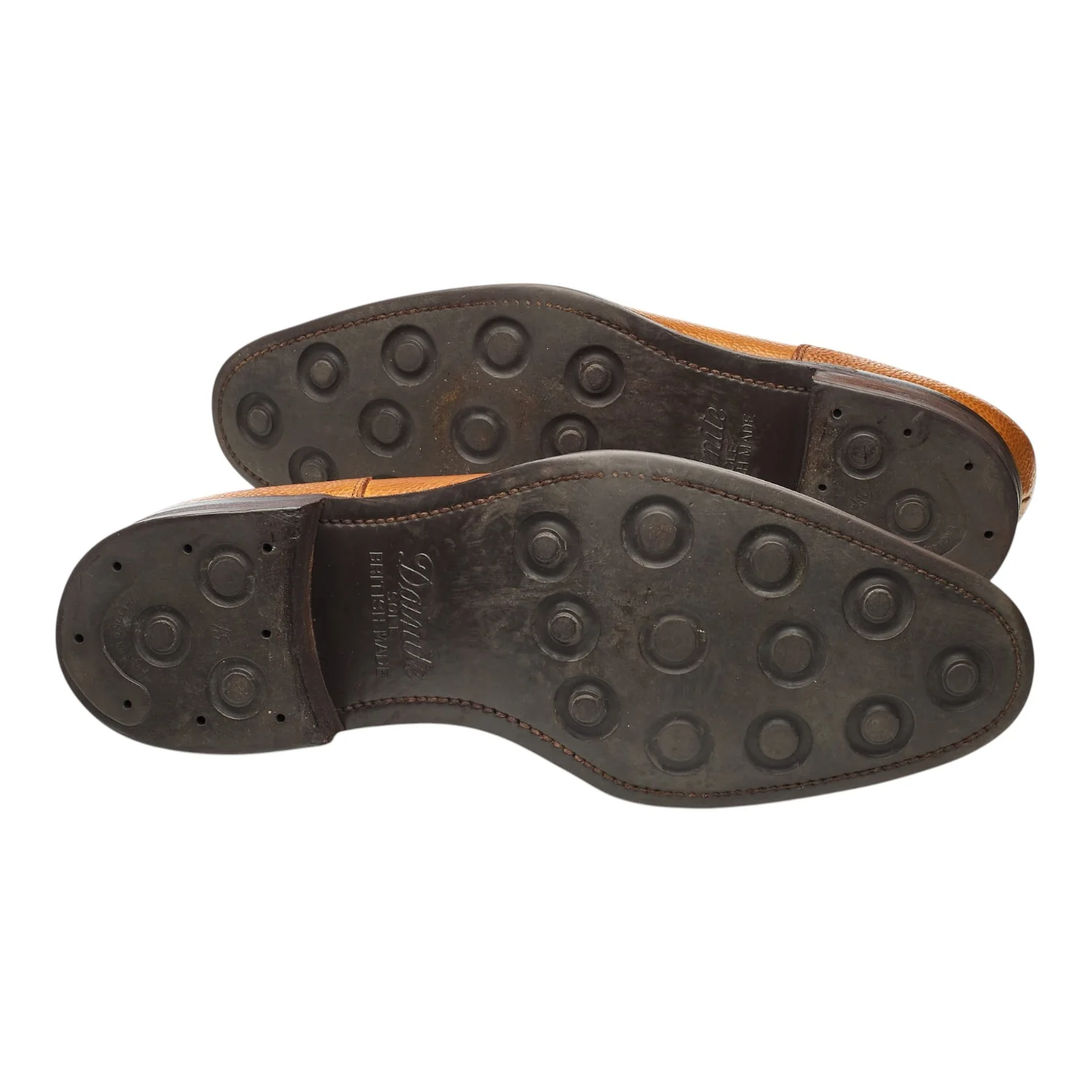 'Charlton' Tan Brown Grain Leather Split Toe Derby UK 9.5 F - Image 5