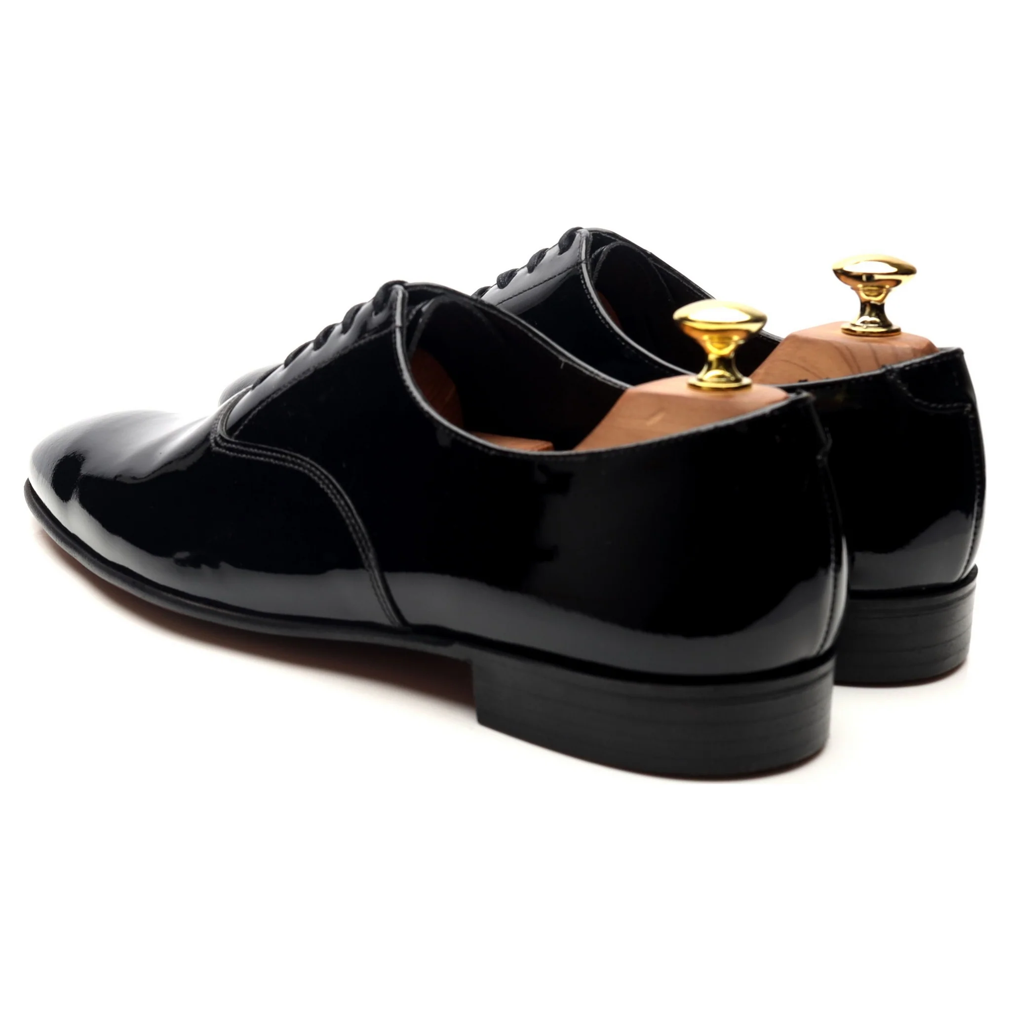 'Cheam' Black Patent Leather Oxford UK 8 E - Image 3