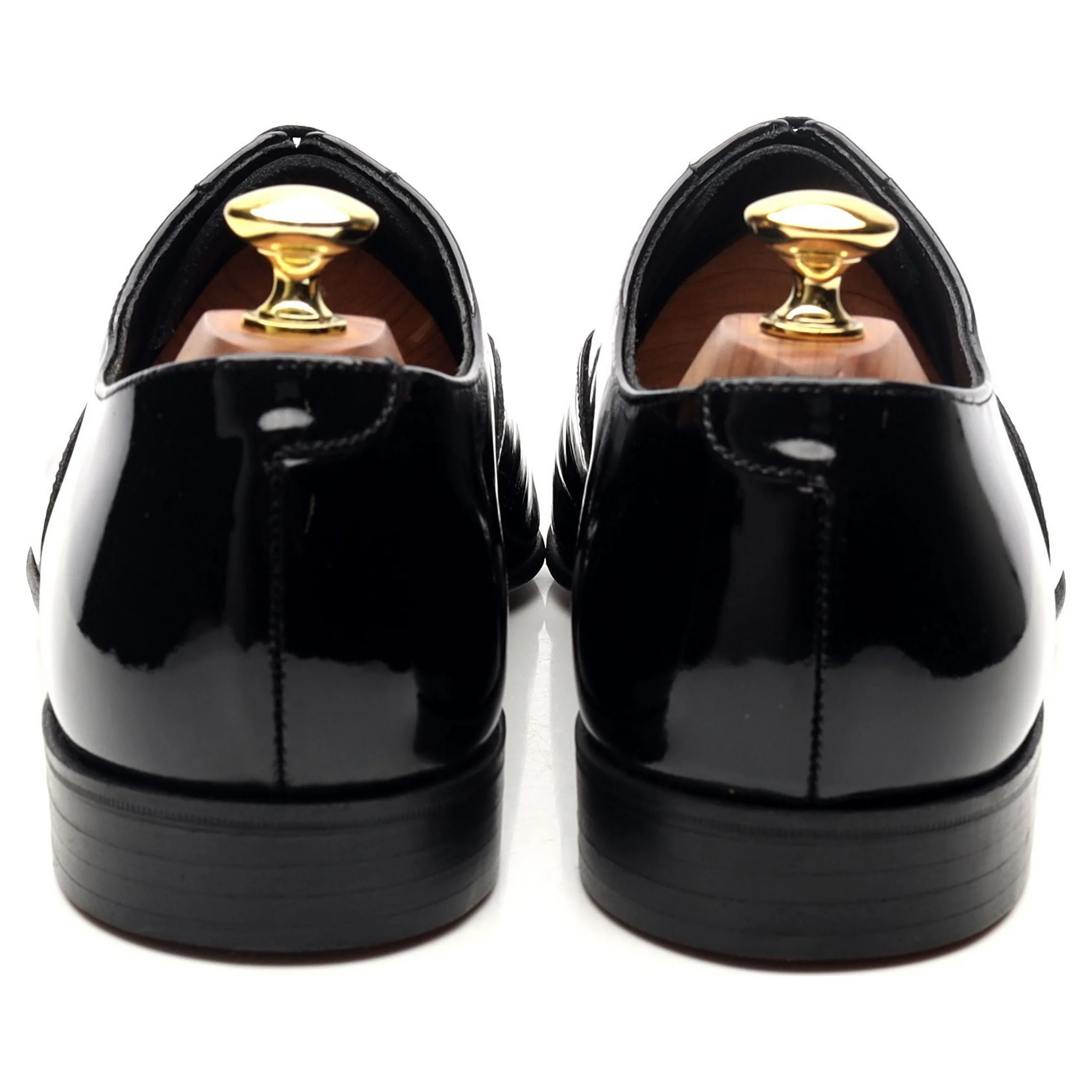 'Cheam' Black Patent Leather Oxford UK 8 E - Image 4