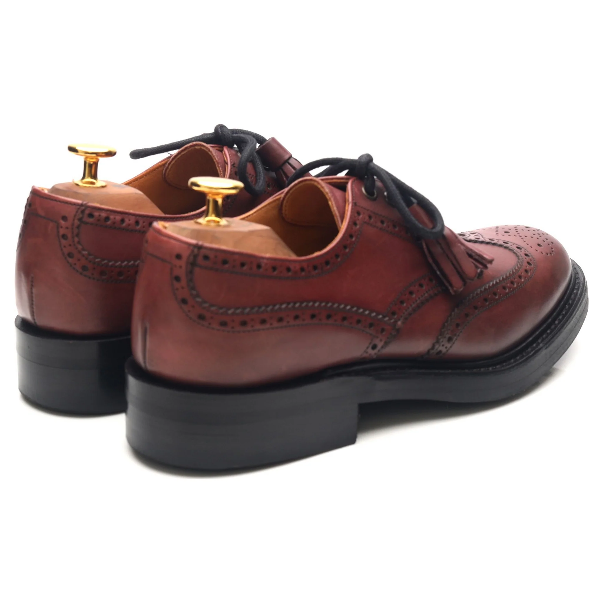 Women's 'Esme' Burgundy Leather Brogues UK 5 D - Image 5