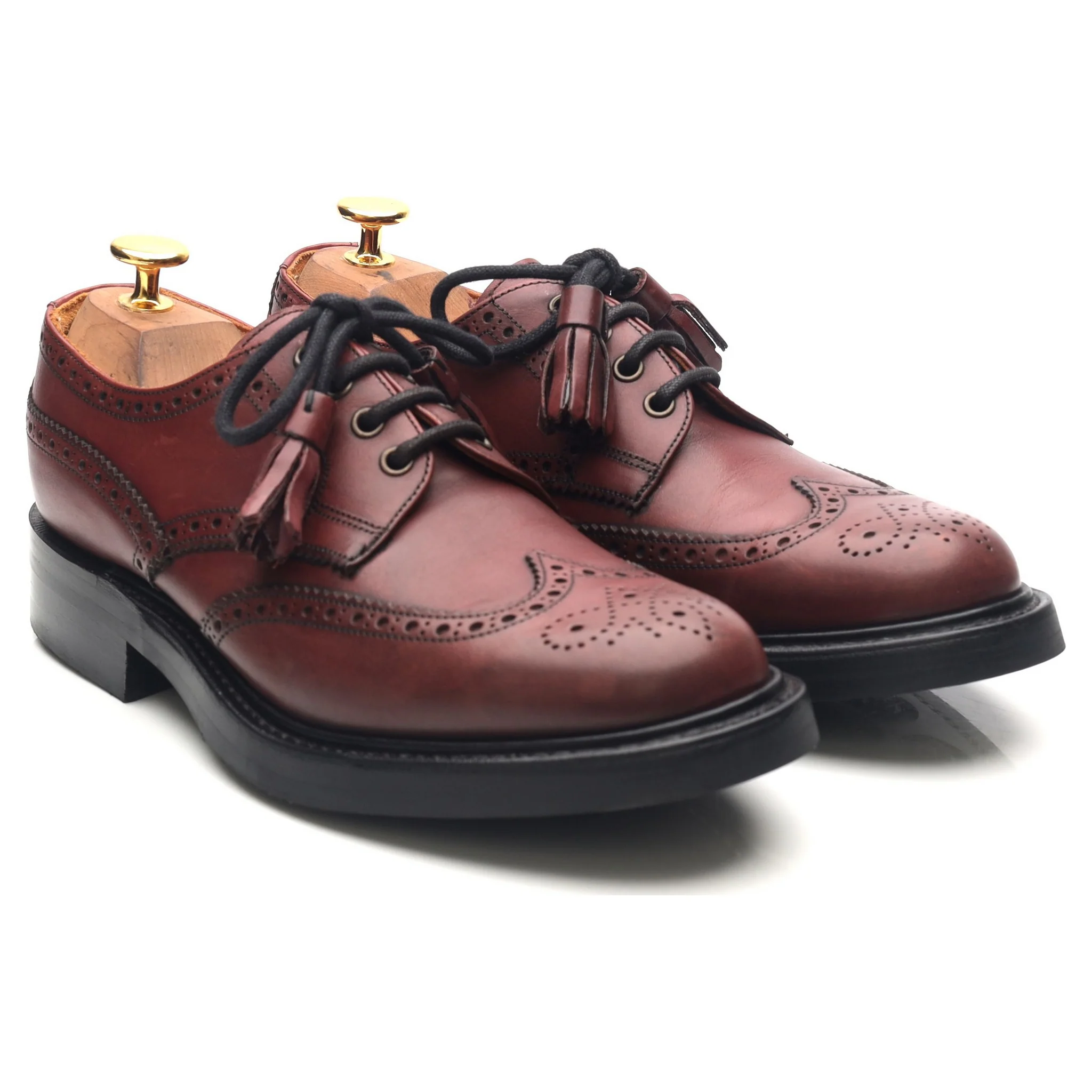 Women's 'Esme' Burgundy Leather Brogues UK 5 D - Image 7