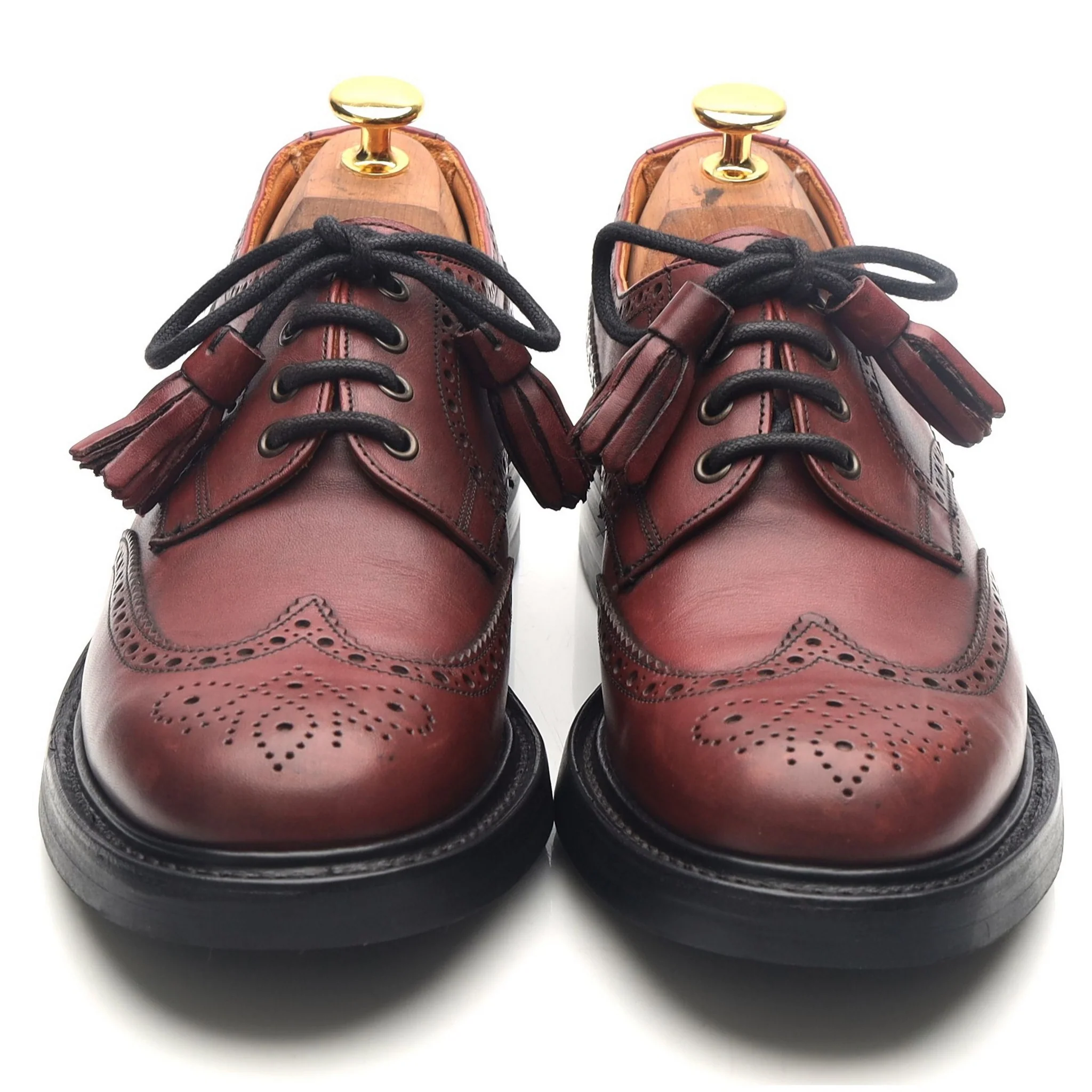 Women's 'Esme' Burgundy Leather Brogues UK 5 D - Image 9