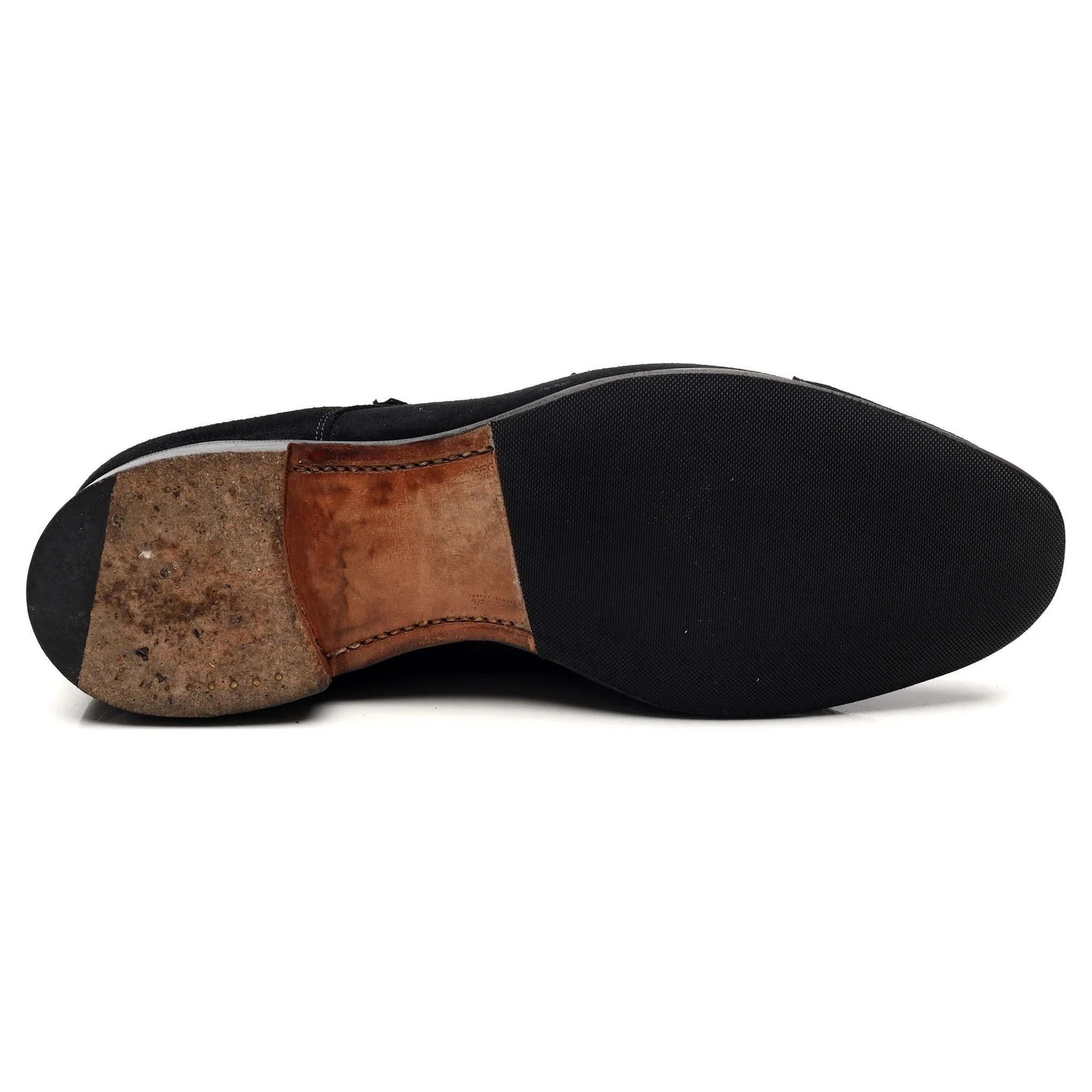 Women's 'Emily' Black Suede Double Monk Strap UK 6.5 D - Image 11