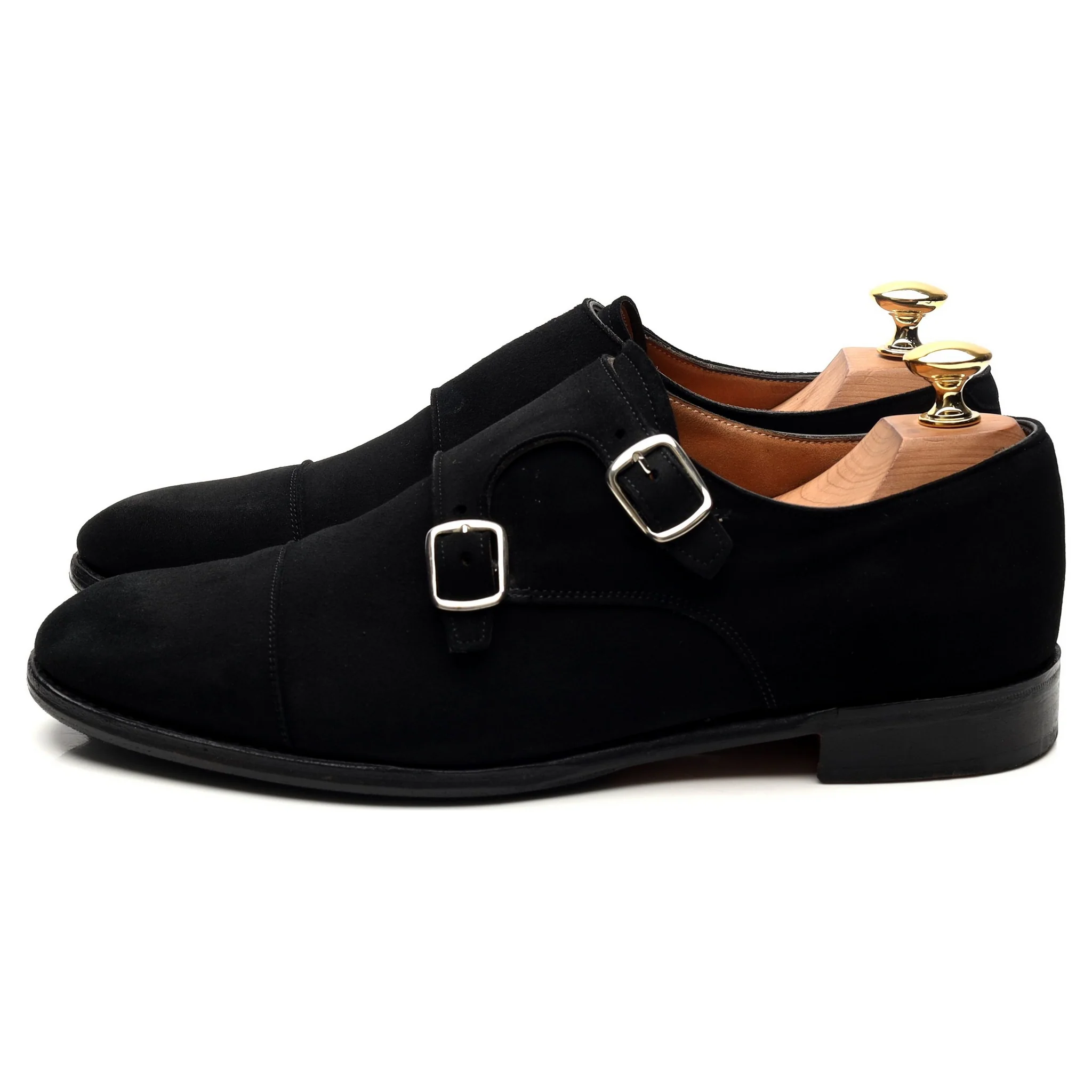 Women's 'Emily' Black Suede Double Monk Strap UK 6.5 D - Image 2