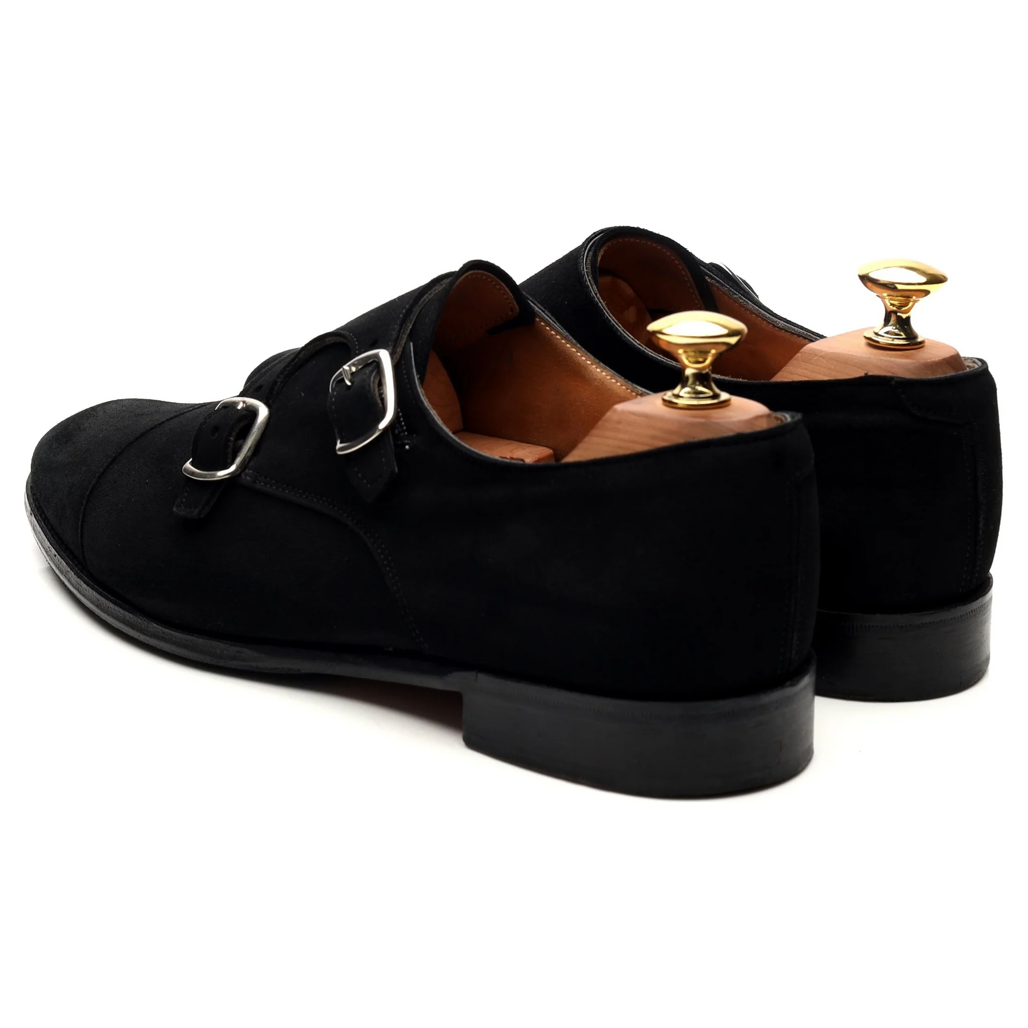 Women's 'Emily' Black Suede Double Monk Strap UK 6.5 D - Image 3