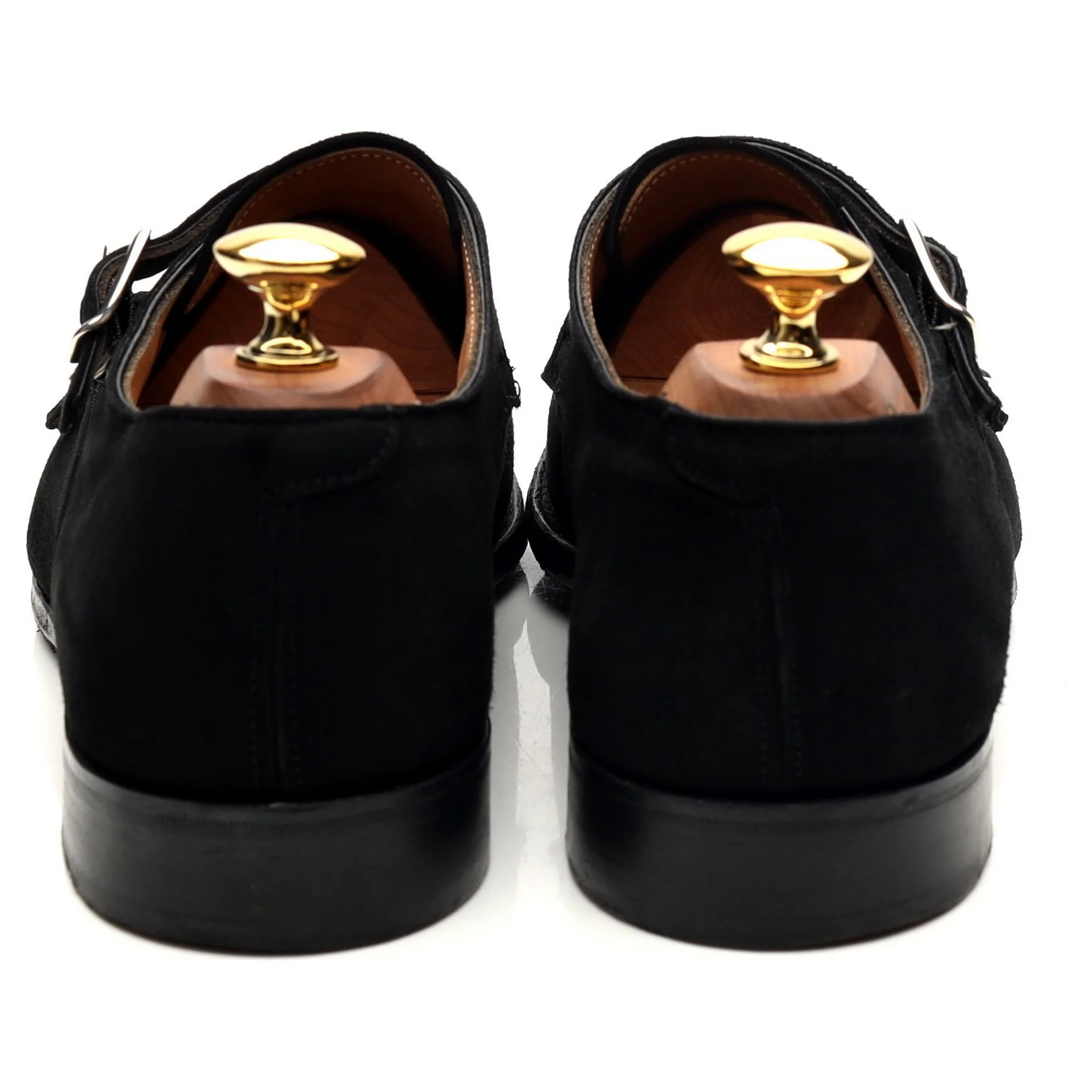 Women's 'Emily' Black Suede Double Monk Strap UK 6.5 D - Image 4