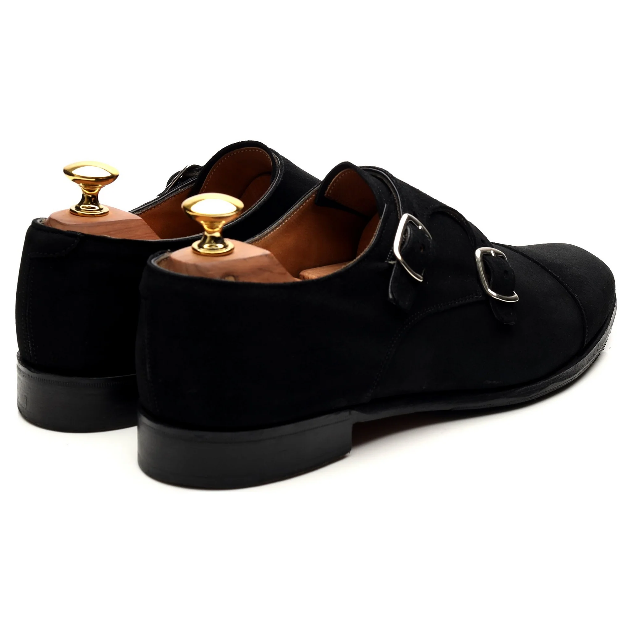 Women's 'Emily' Black Suede Double Monk Strap UK 6.5 D - Image 5