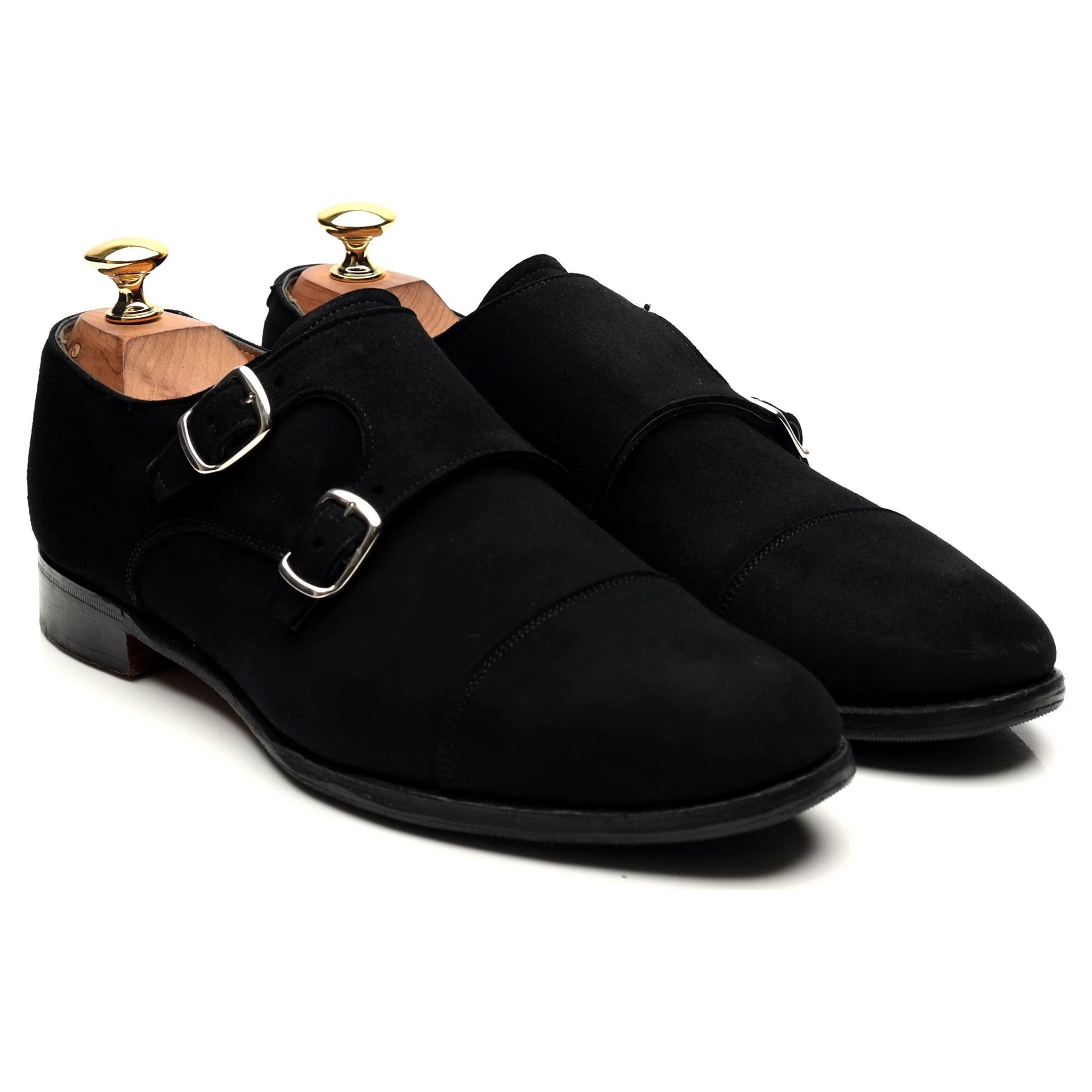 Women's 'Emily' Black Suede Double Monk Strap UK 6.5 D - Image 7