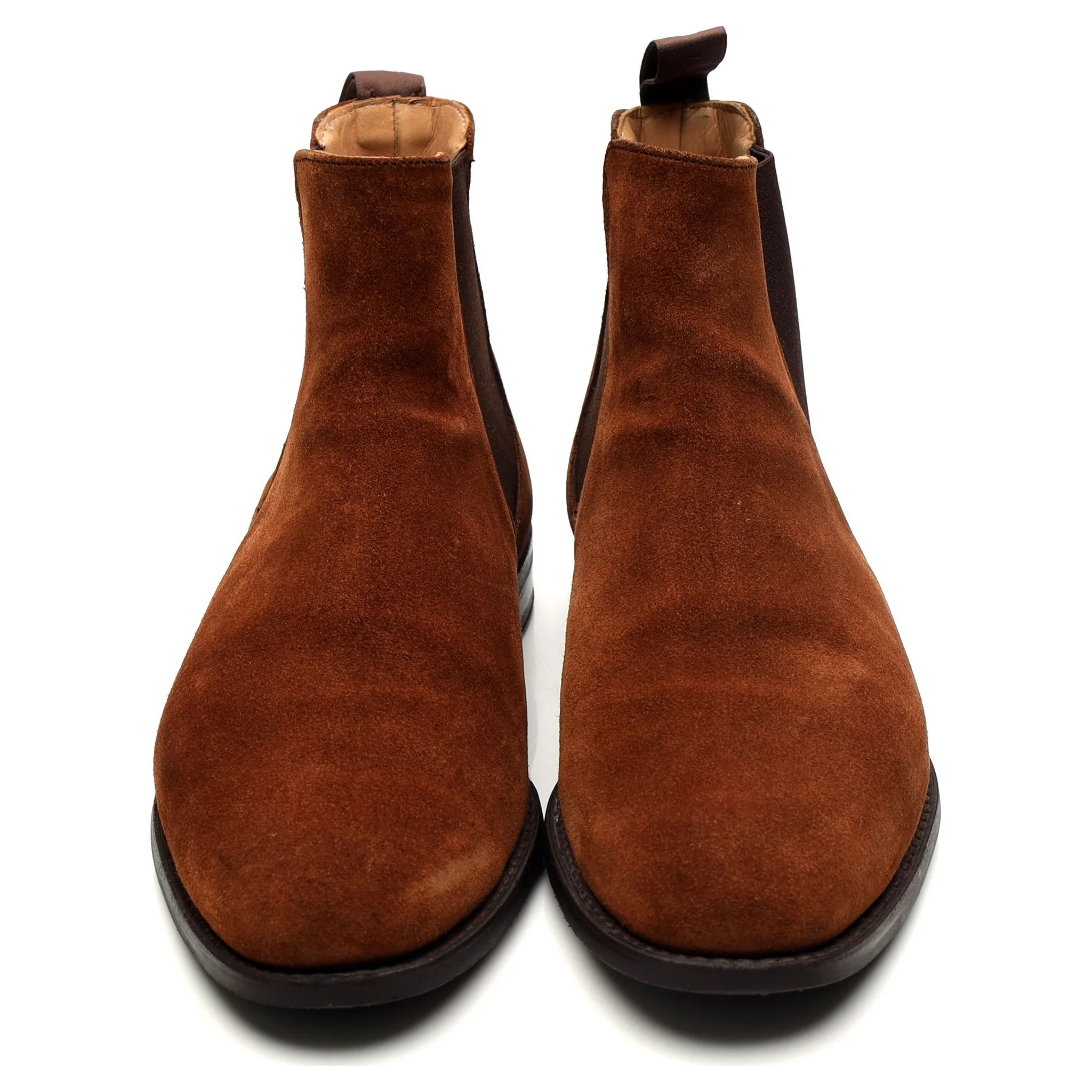 'Godfrey' Snuff Brown Suede Chelsea Boots UK 8.5 F - Image 9