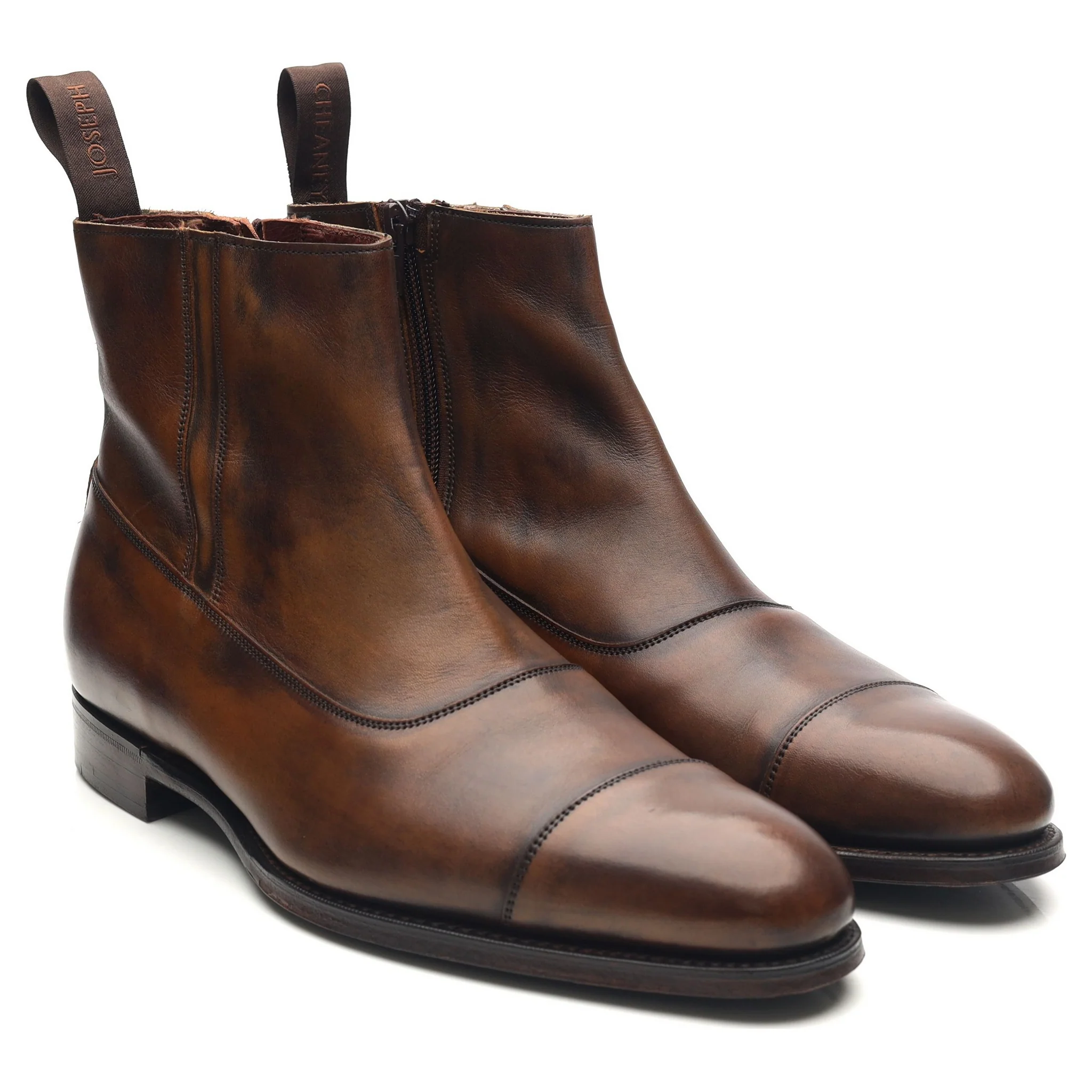 'Isleworth' Dark Brown Leather Zip Boots UK 7 F - Image 7
