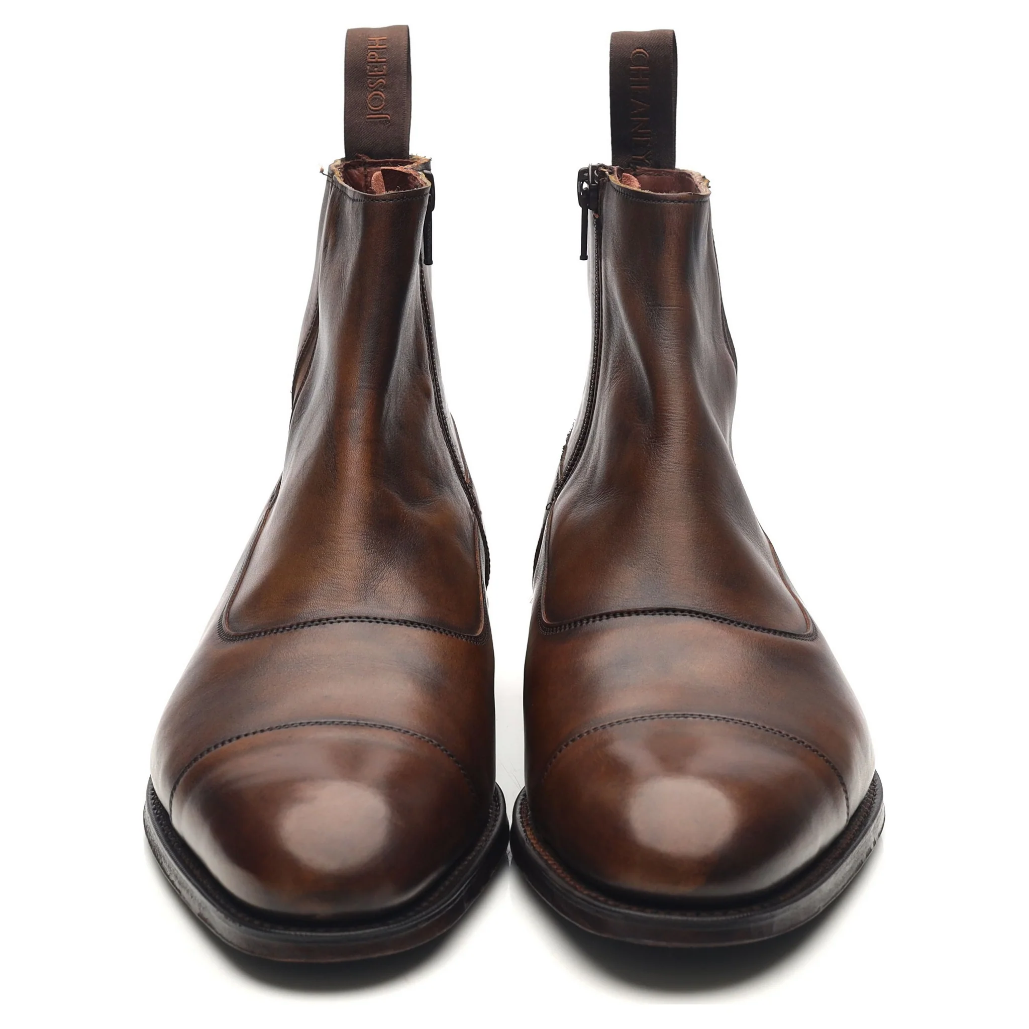 'Isleworth' Dark Brown Leather Zip Boots UK 7 F - Image 8