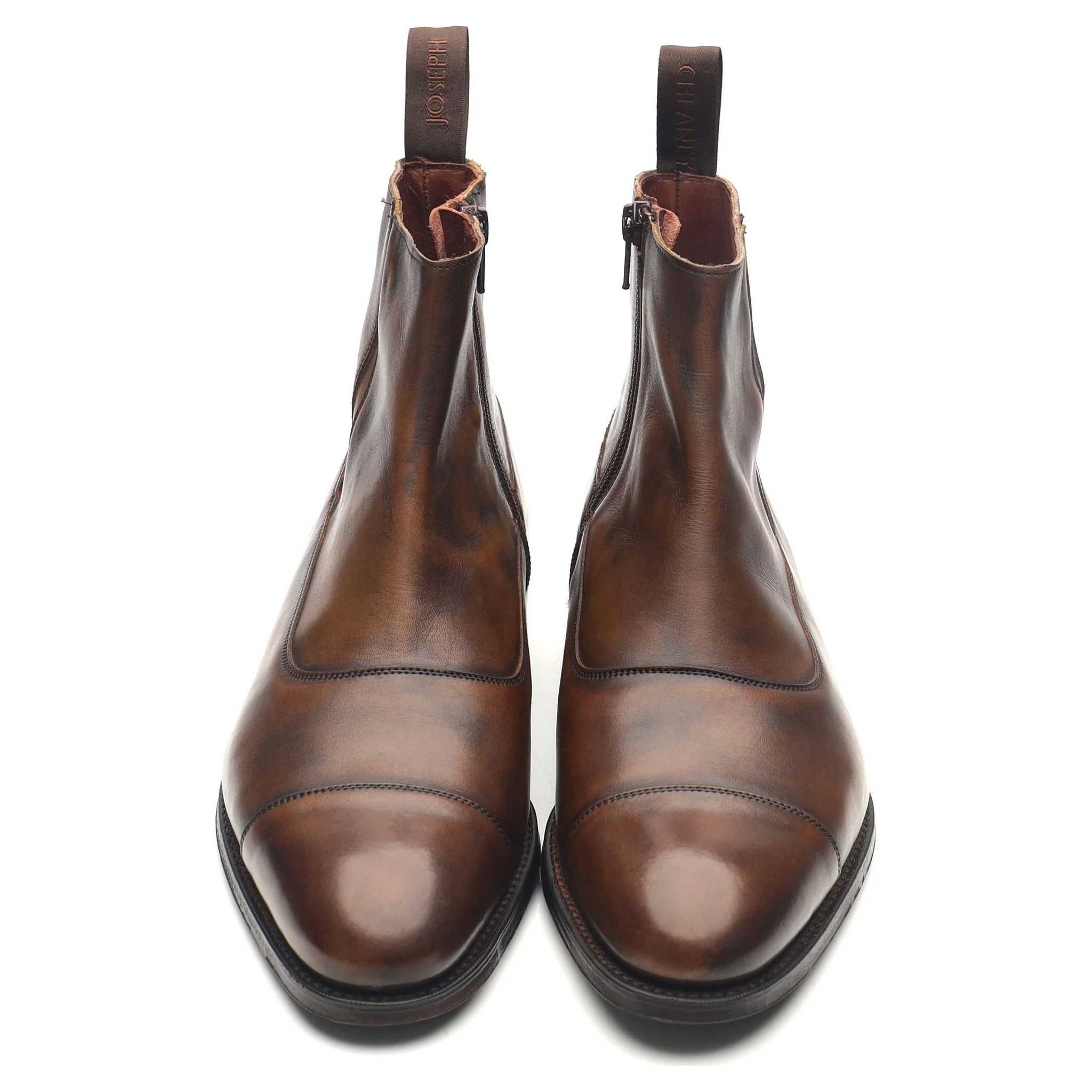 'Isleworth' Dark Brown Leather Zip Boots UK 7 F - Image 9