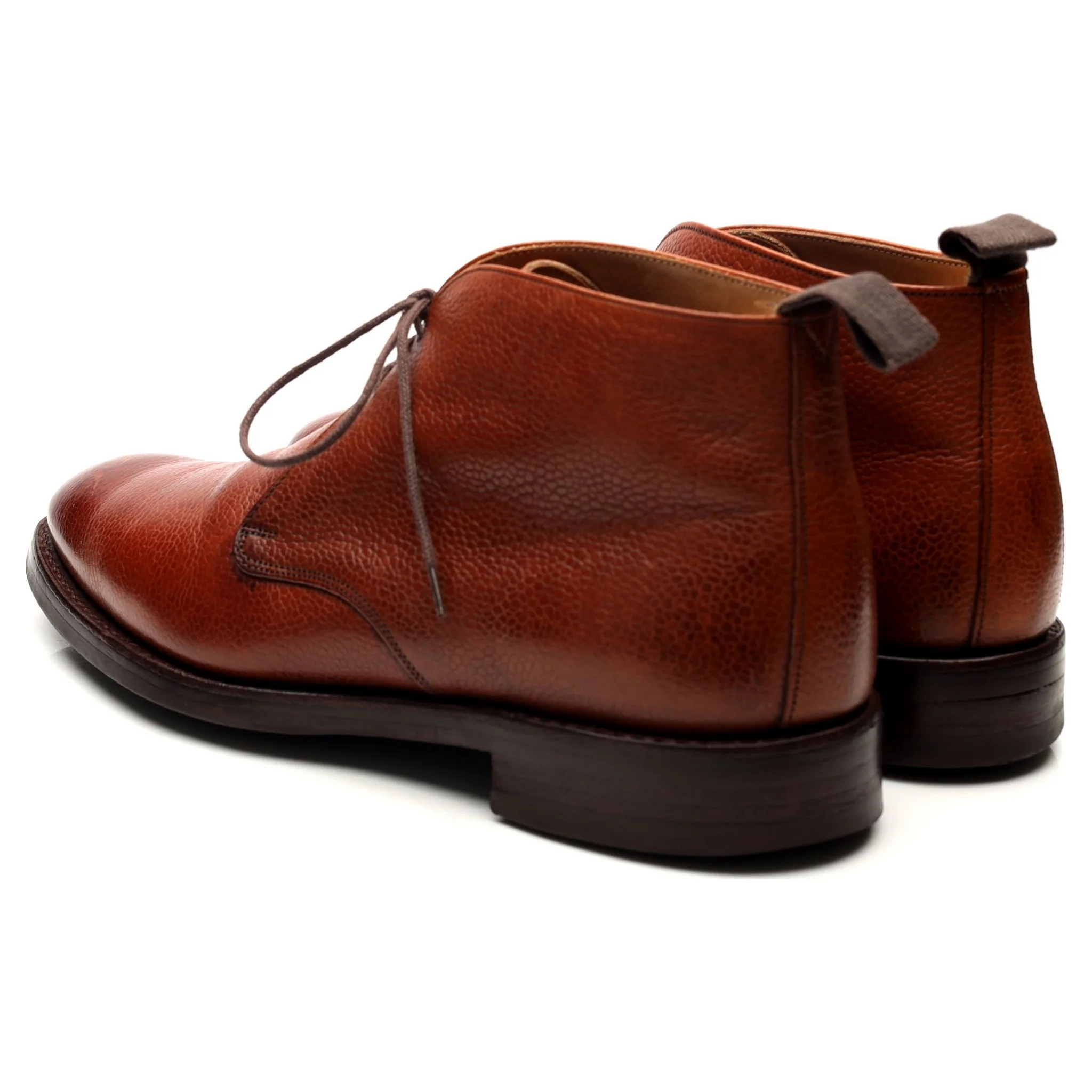 'Jackie III' Tan Brown Leather Chukka Boots UK 7.5 F - Image 3