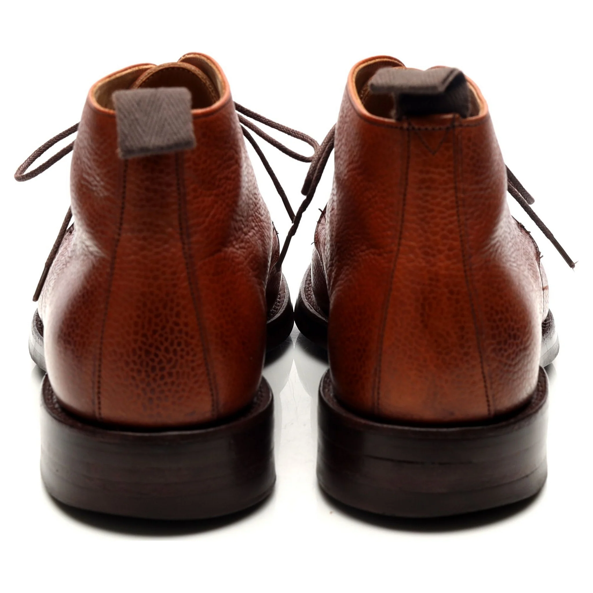 'Jackie III' Tan Brown Leather Chukka Boots UK 7.5 F - Image 4
