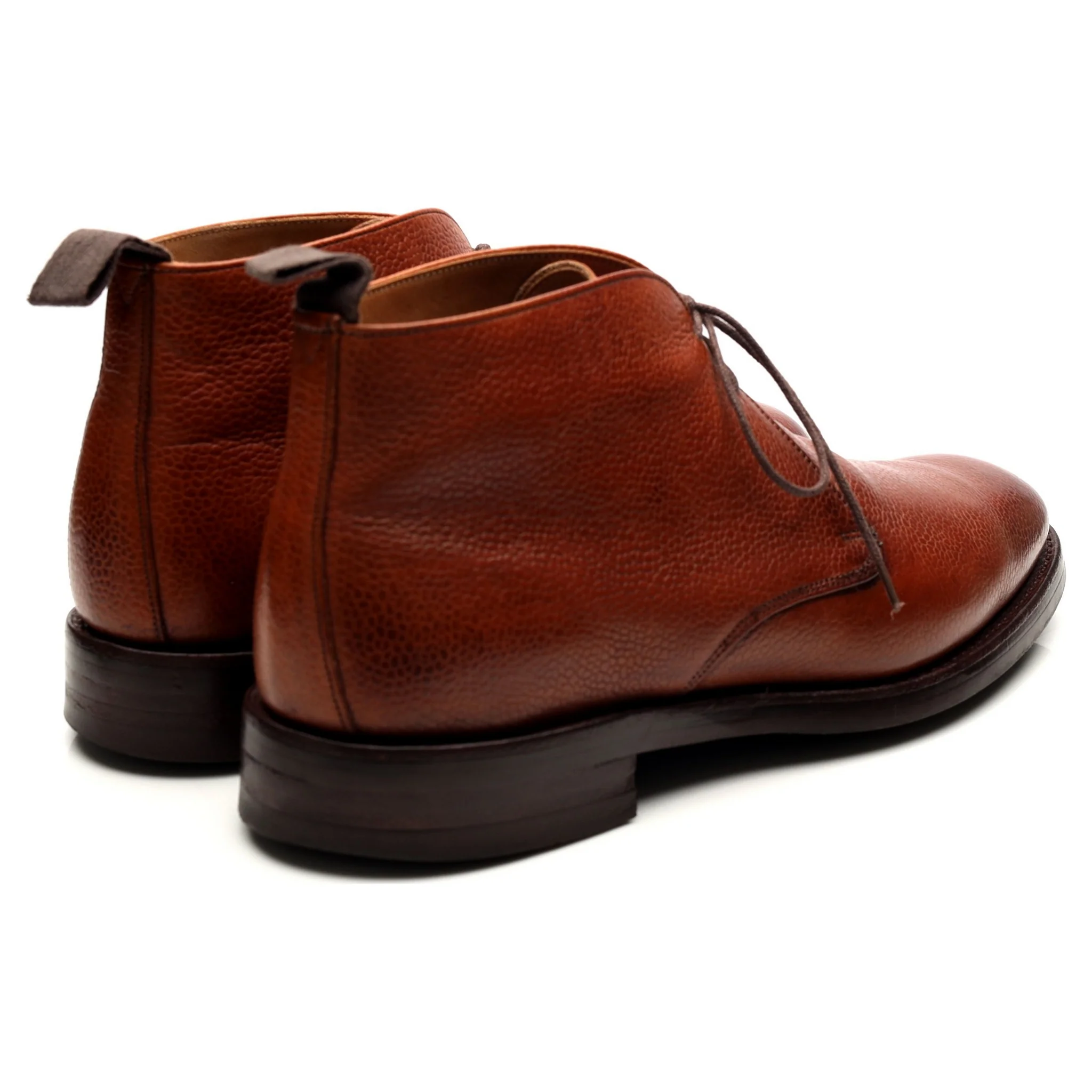 'Jackie III' Tan Brown Leather Chukka Boots UK 7.5 F - Image 5