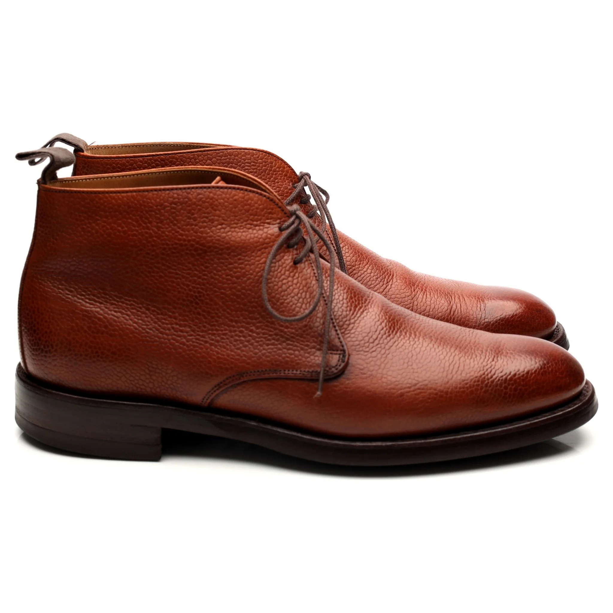 'Jackie III' Tan Brown Leather Chukka Boots UK 7.5 F - Image 6
