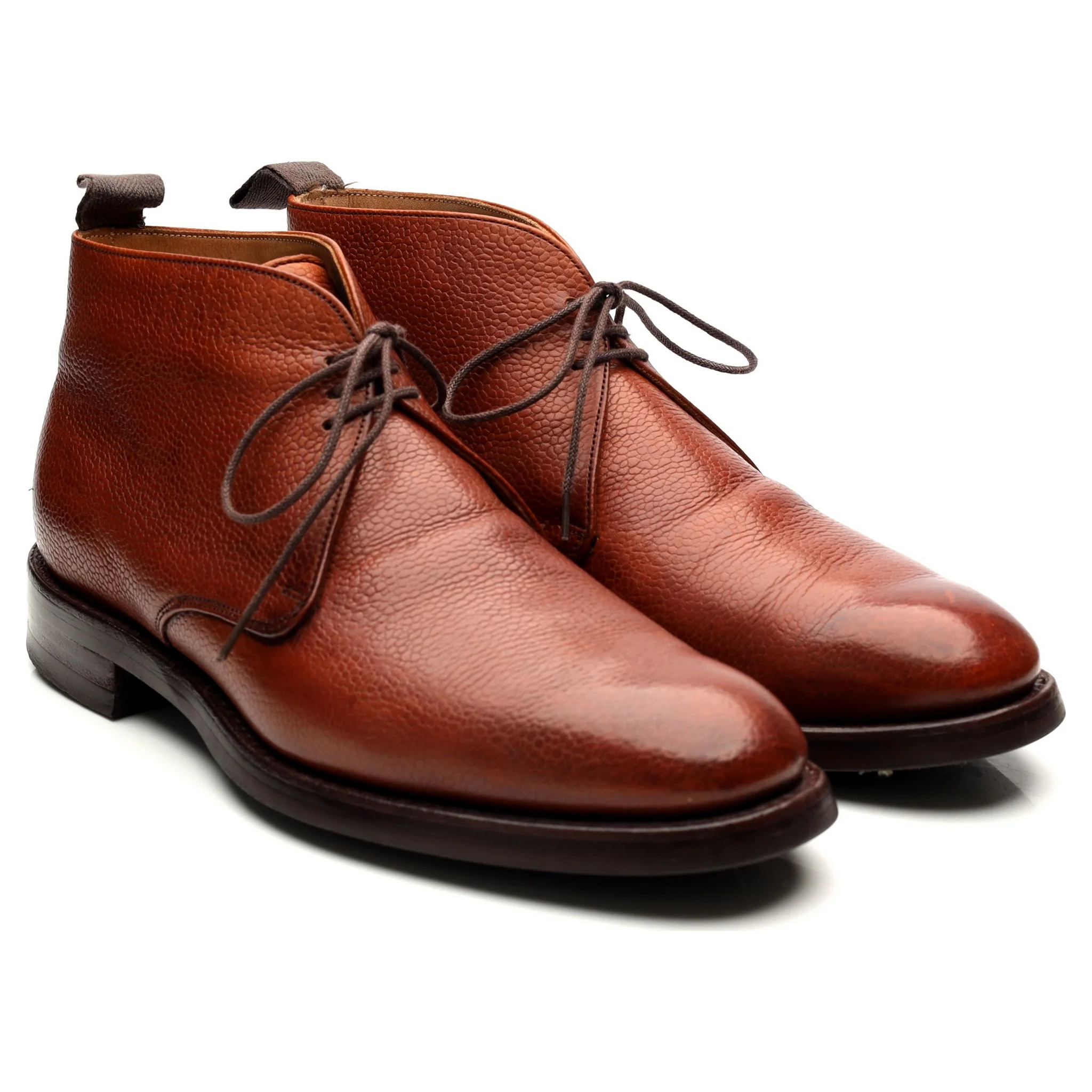 'Jackie III' Tan Brown Leather Chukka Boots UK 7.5 F - Image 7