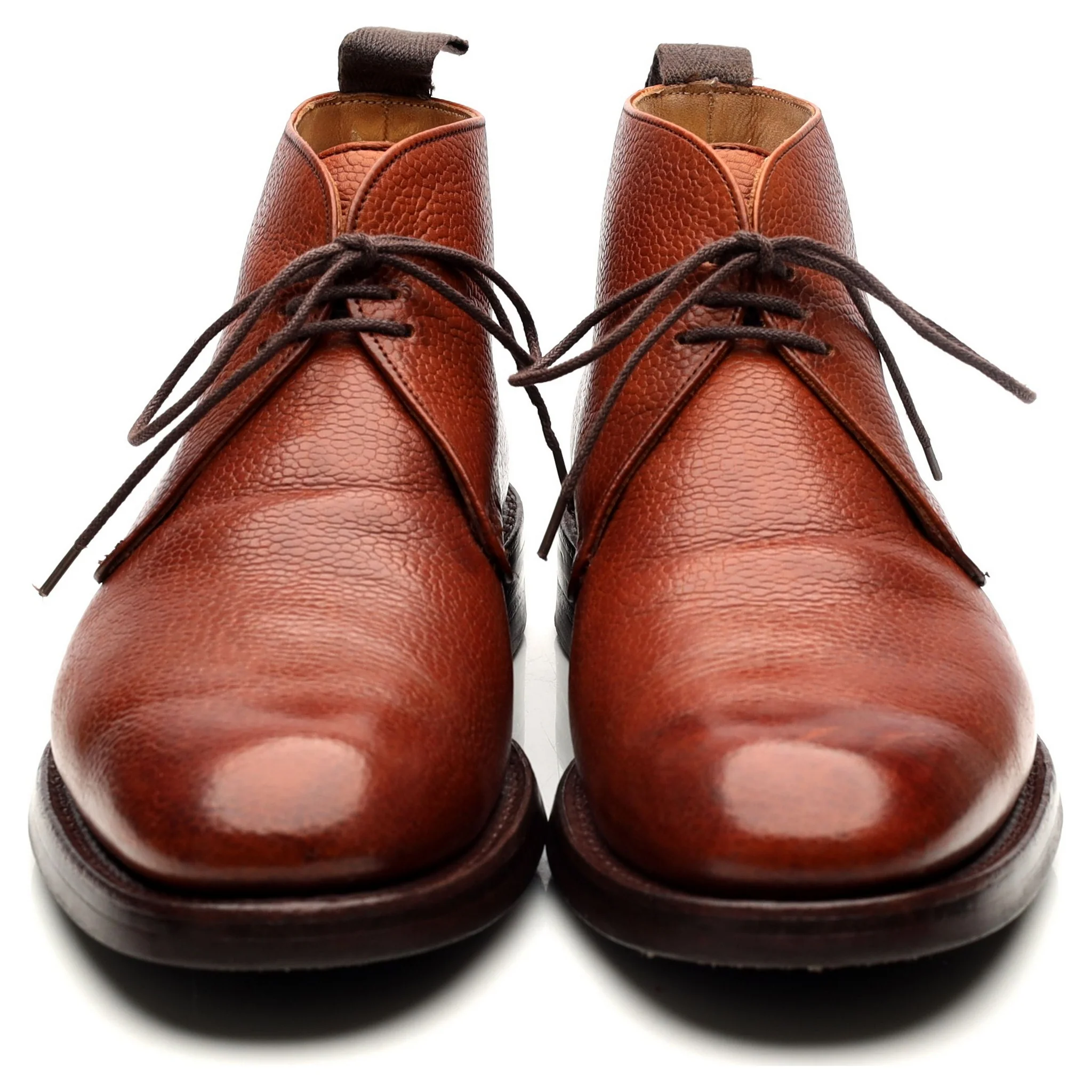 'Jackie III' Tan Brown Leather Chukka Boots UK 7.5 F - Image 8