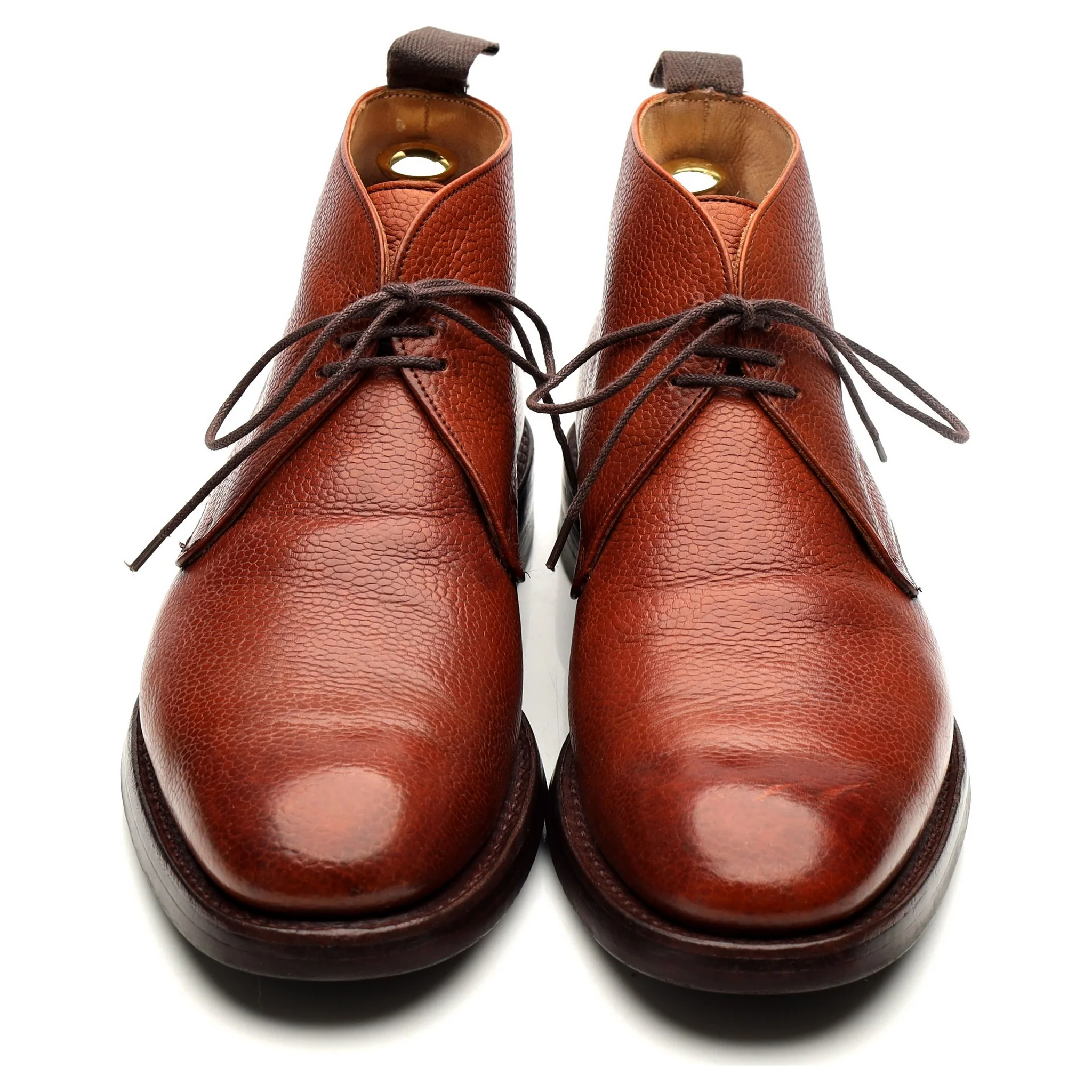 'Jackie III' Tan Brown Leather Chukka Boots UK 7.5 F - Image 9
