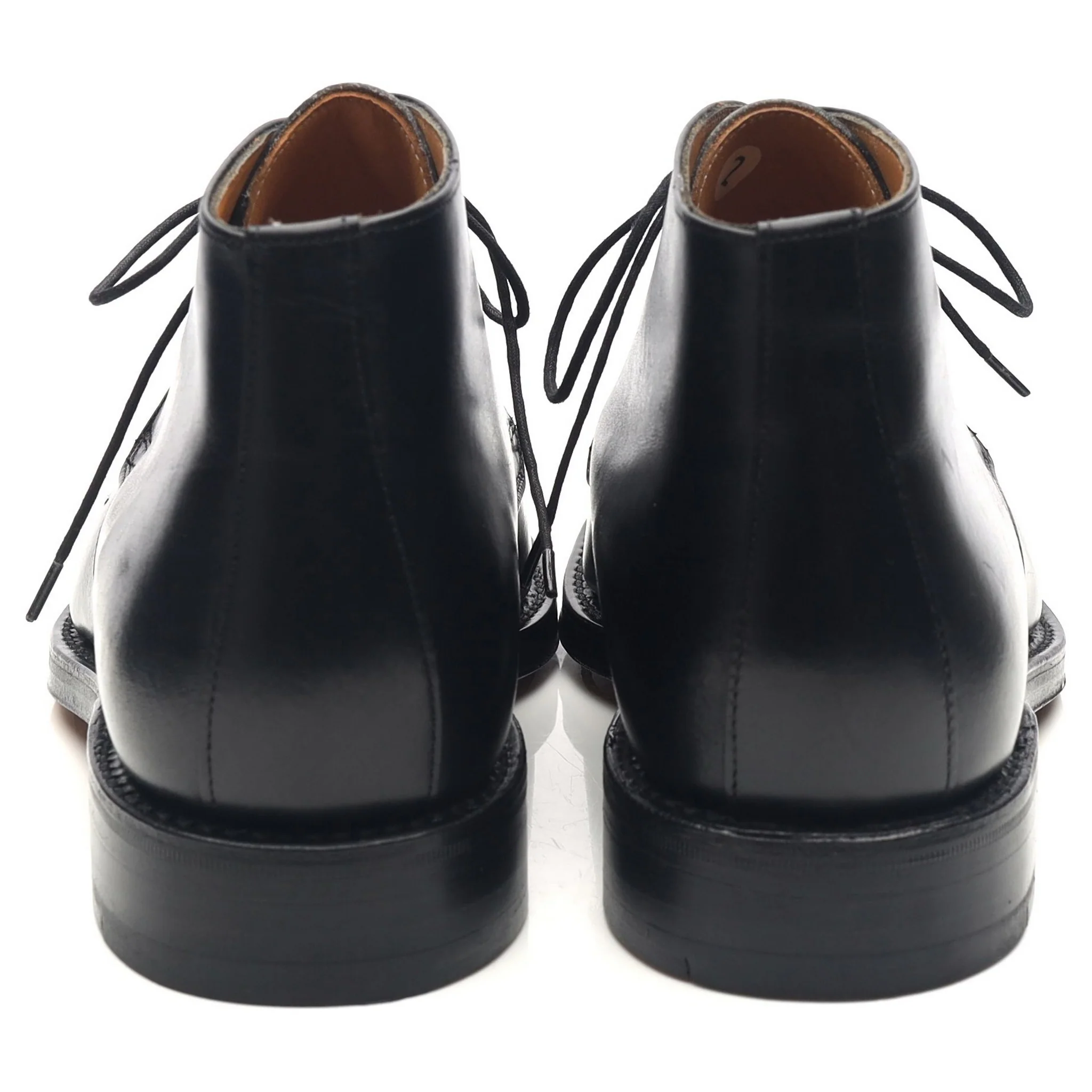 Vintage 'Jarvis' Black Leather Chukka Boots UK 6.5 F - Image 4