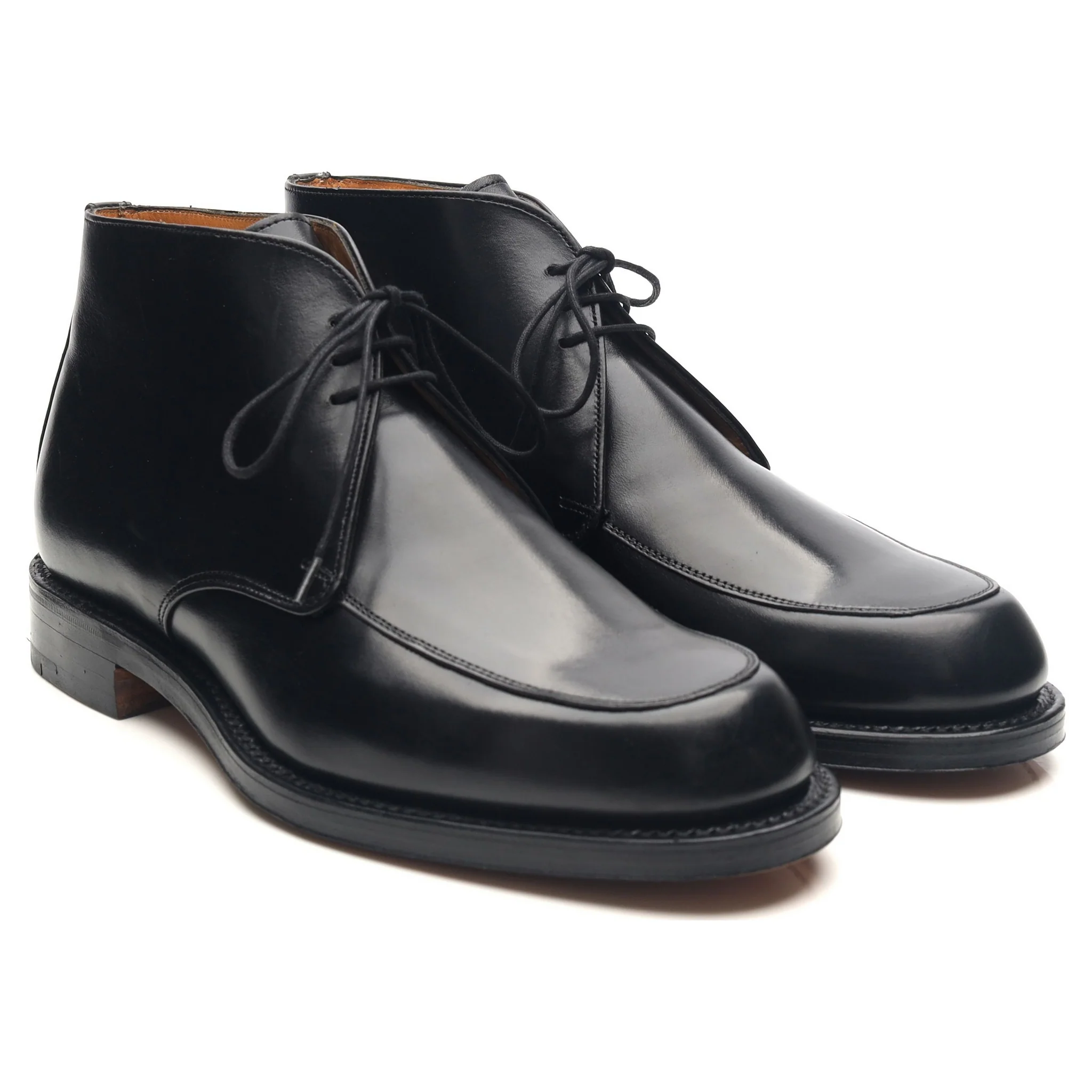 Vintage 'Jarvis' Black Leather Chukka Boots UK 6.5 F - Image 7