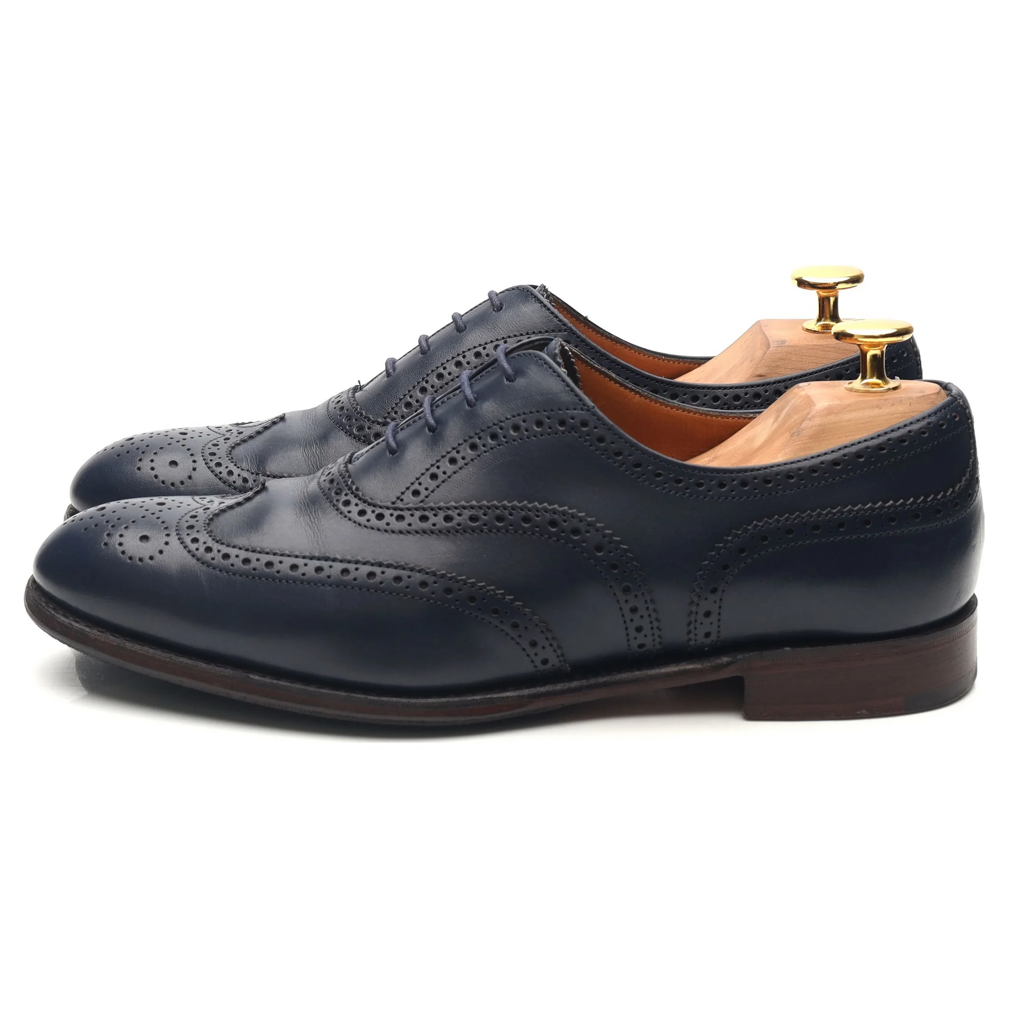 Women's 'Maisie' Blue Leather Brogues UK 5 D - Image 2