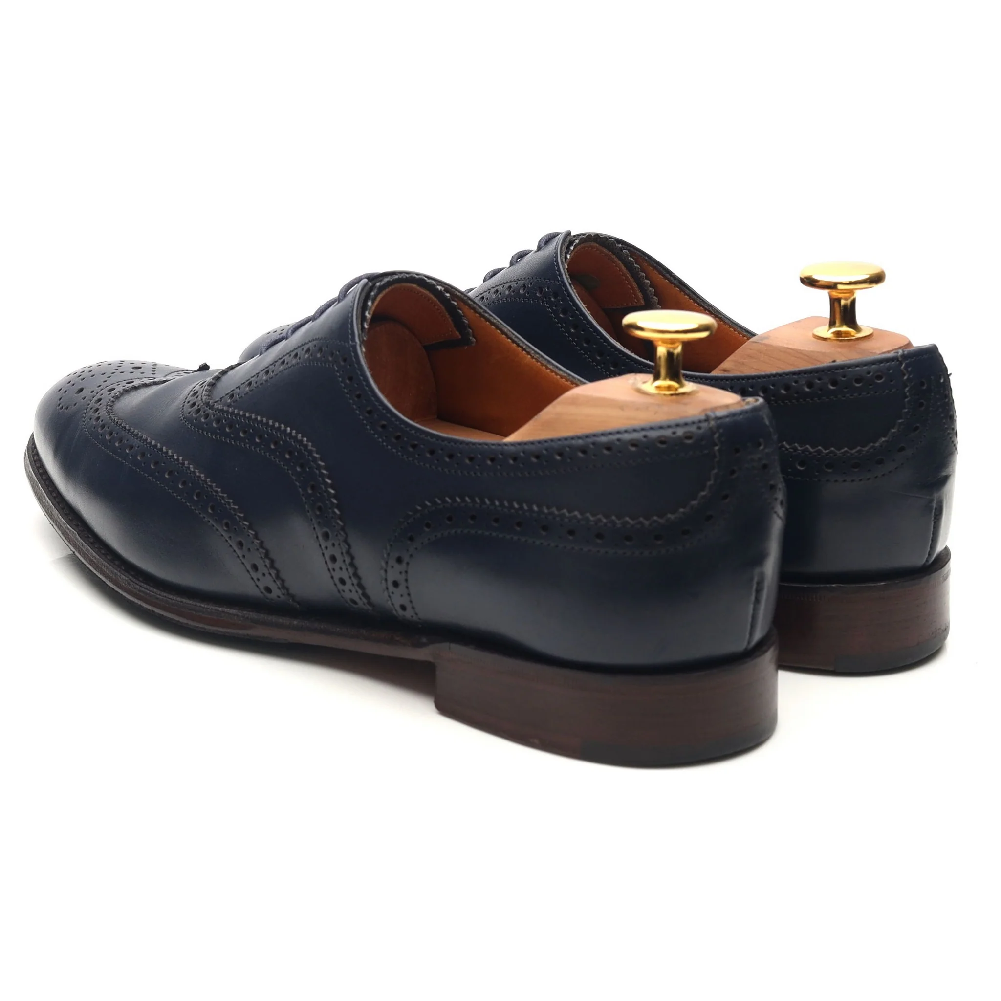 Women's 'Maisie' Blue Leather Brogues UK 5 D - Image 3