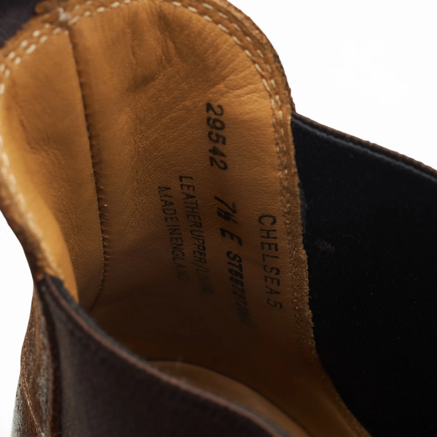 'Chelsea 5' Brown Rough-Out Suede Chelsea UK 7.5 E - Image 7