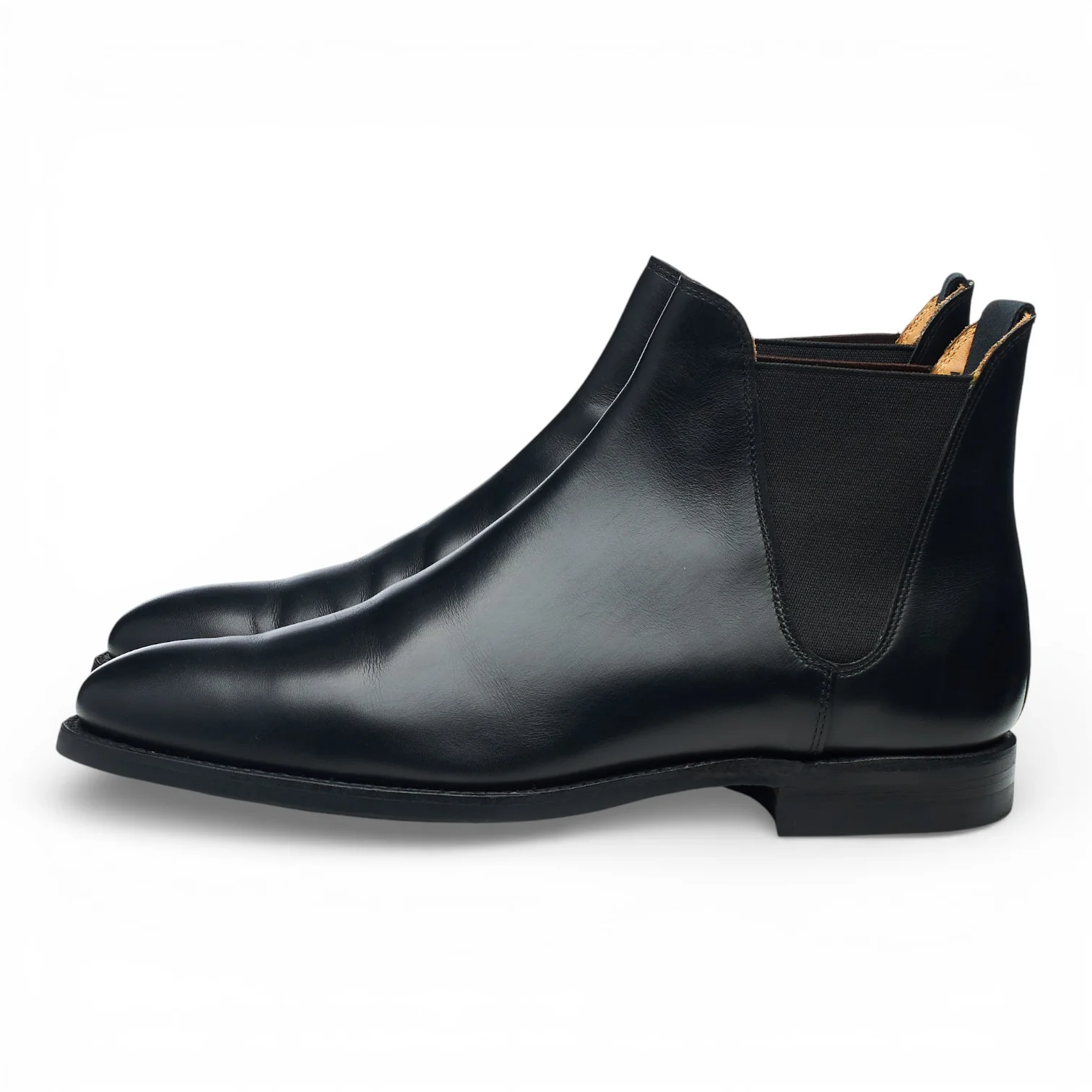 'Chelsea 8' Black Leather Chelsea Boots UK 6.5 E - Image 3