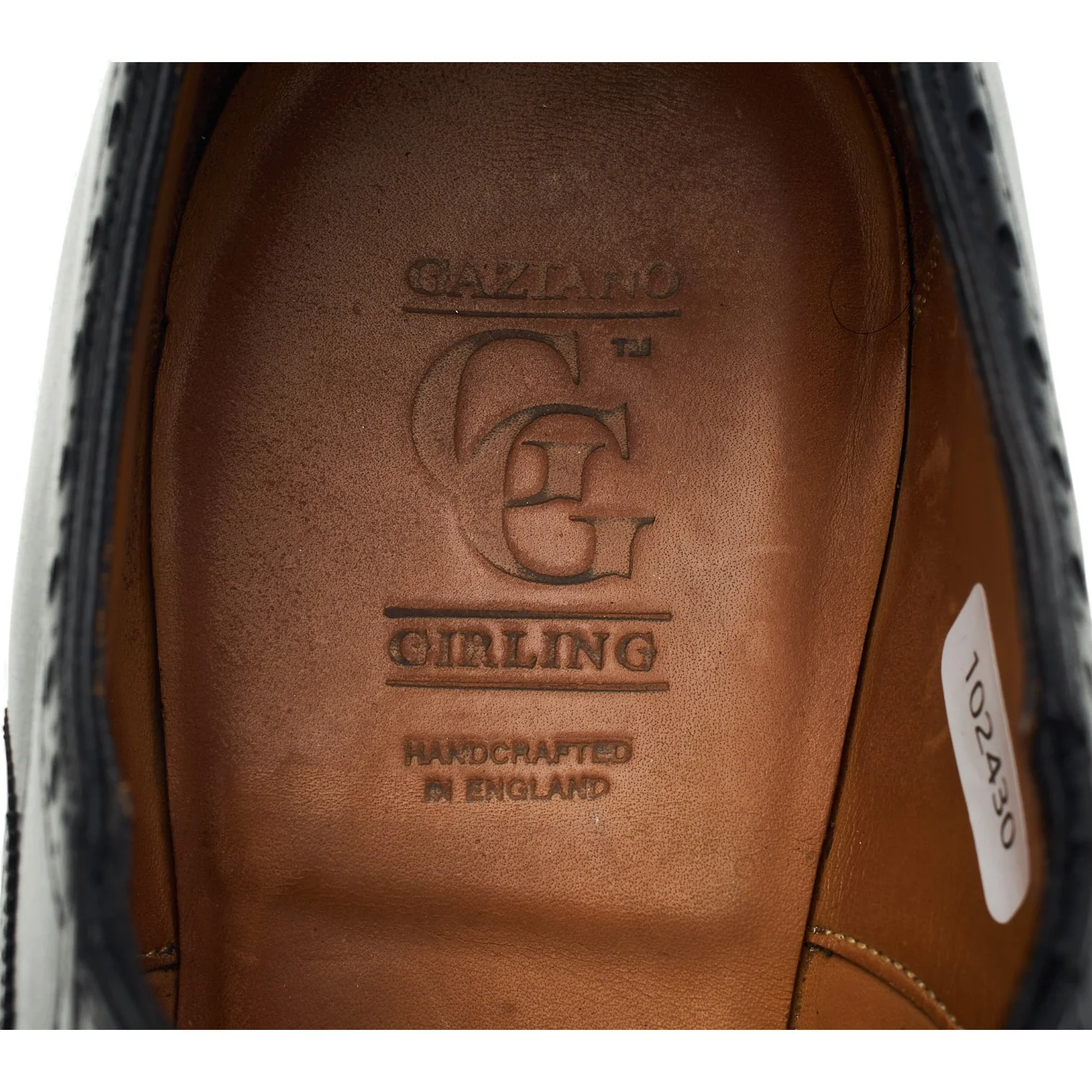 'Chelsea' Black Leather Lazyman Slip On Brogues UK 10 E - Image 6