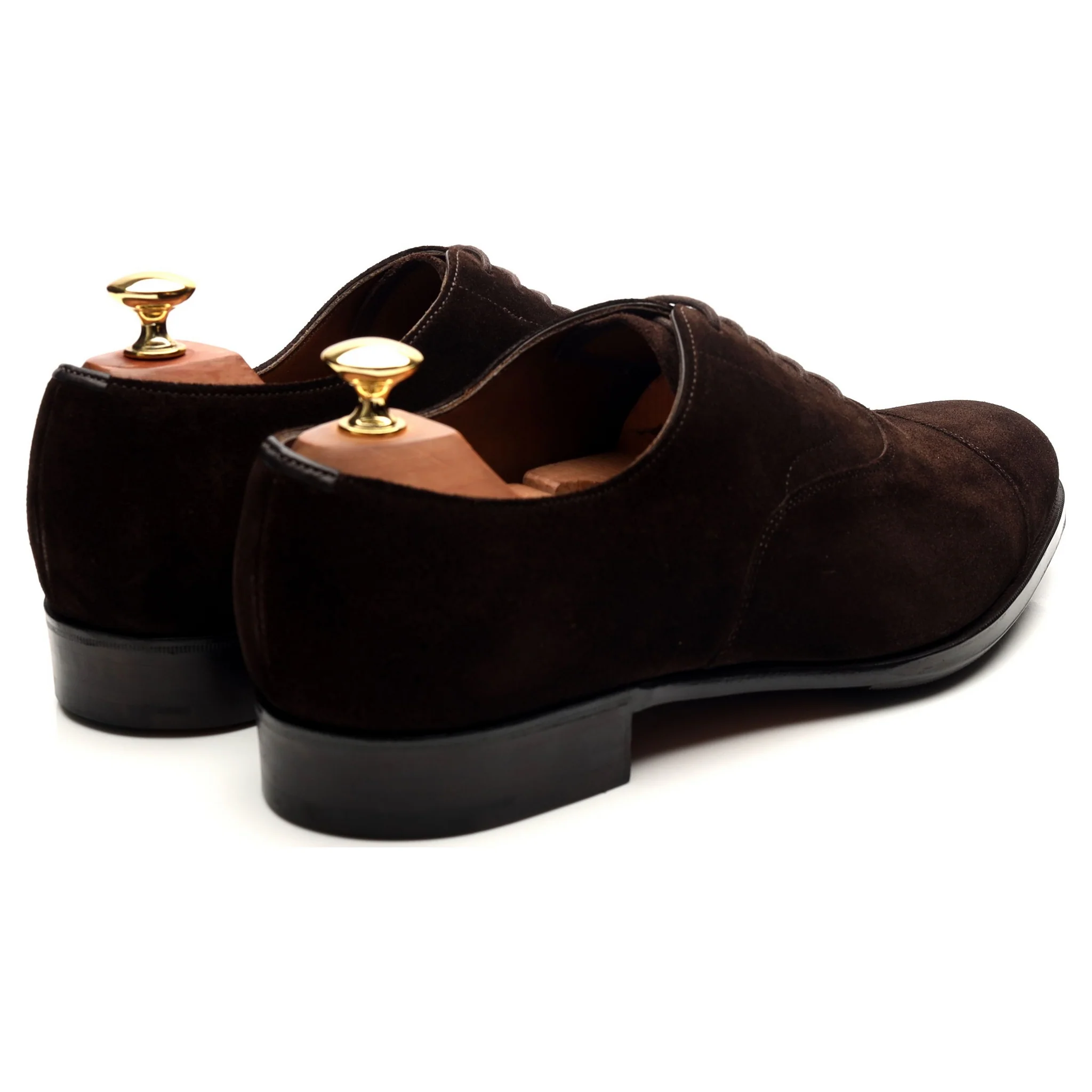 'Chelsea' Dark Brown Suede Oxford UK 9 E - Image 5