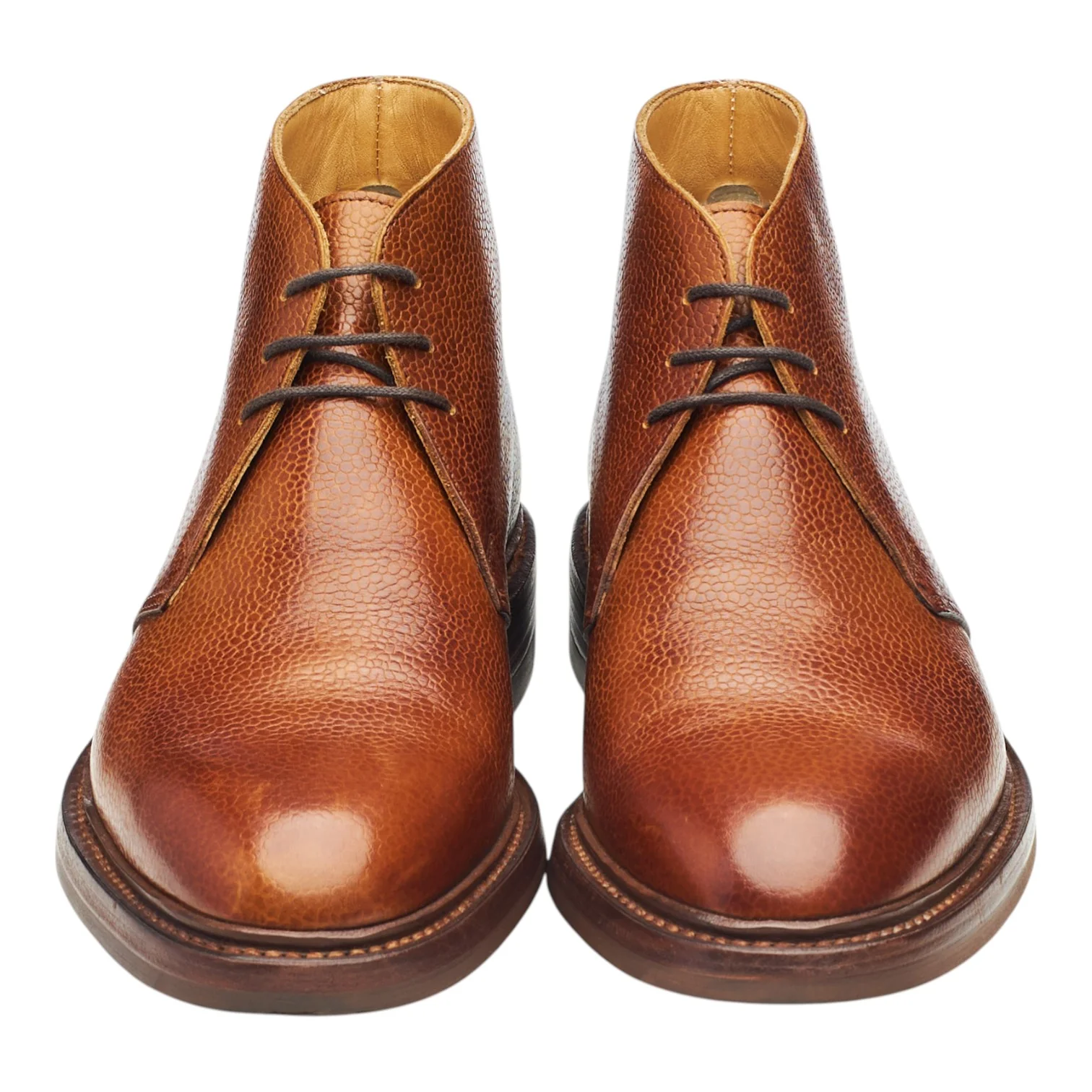'Chepstow' Tan Brown Grain Leather Chukka Boot UK 6 E - Image 2