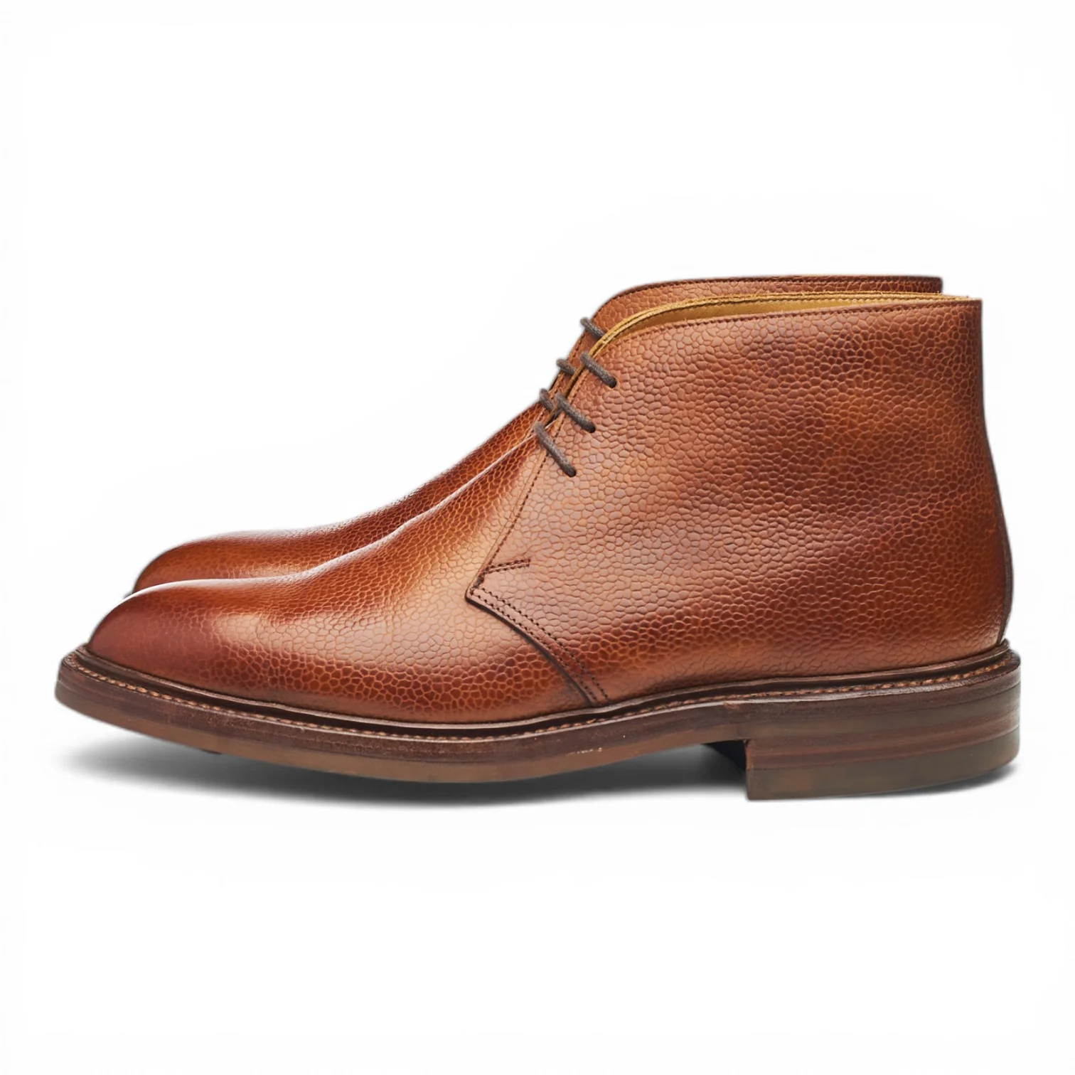 'Chepstow' Tan Brown Grain Leather Chukka Boot UK 6 E - Image 3
