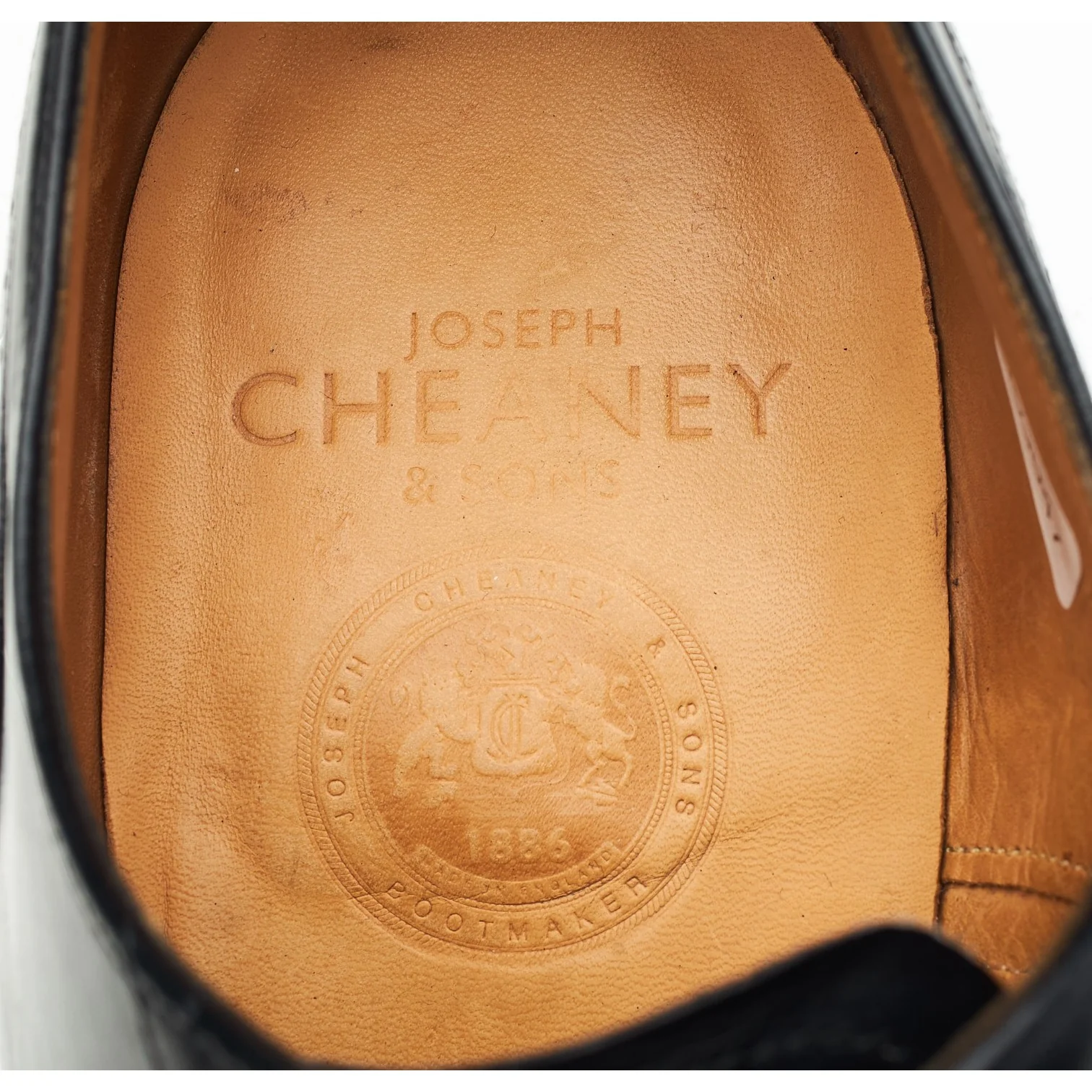 'Chesham' Black Leather Oxford Brogues UK 10 F - Image 6