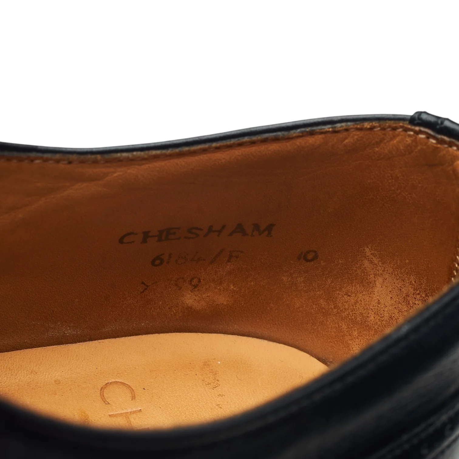 'Chesham' Black Leather Oxford Brogues UK 10 F - Image 7