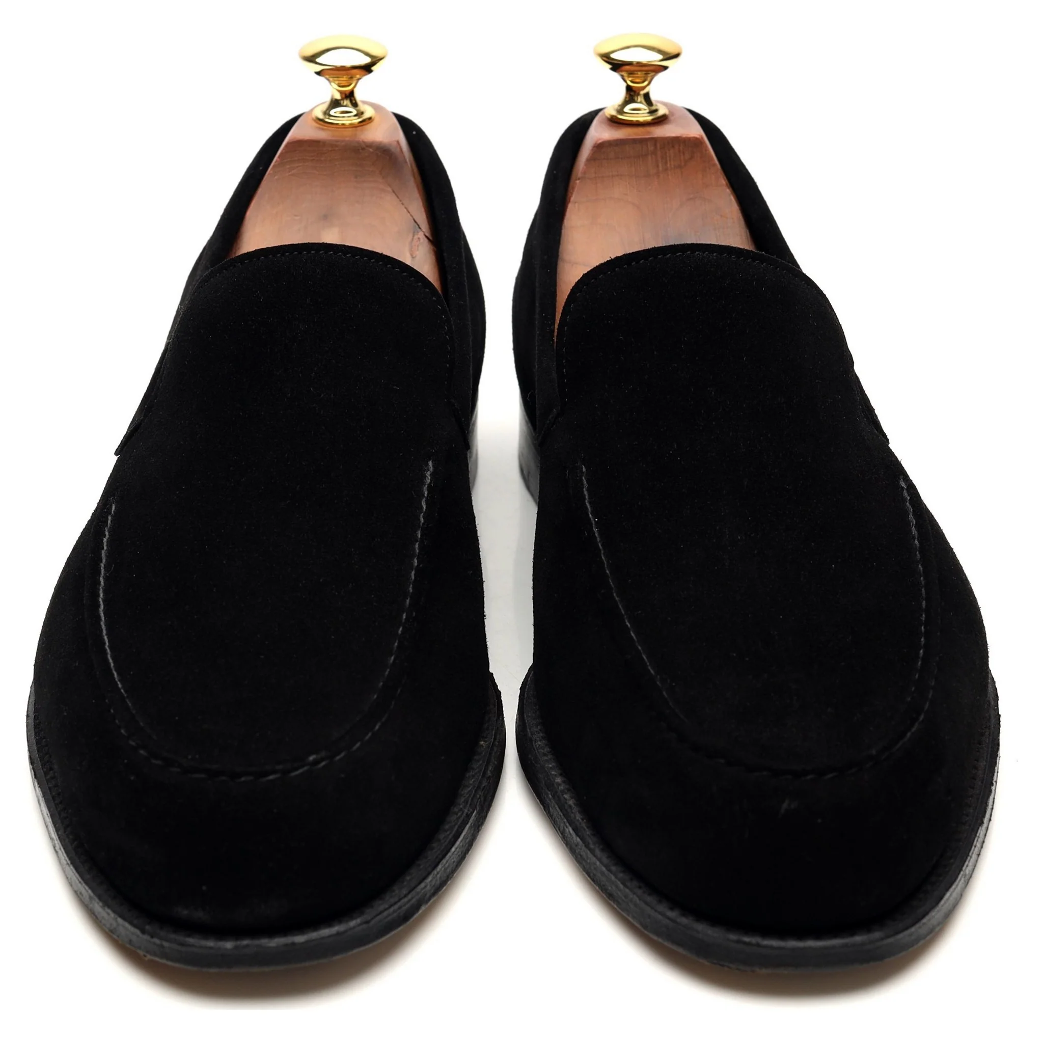 'Chester' Black Suede Loafers UK 9.5 E - Image 2