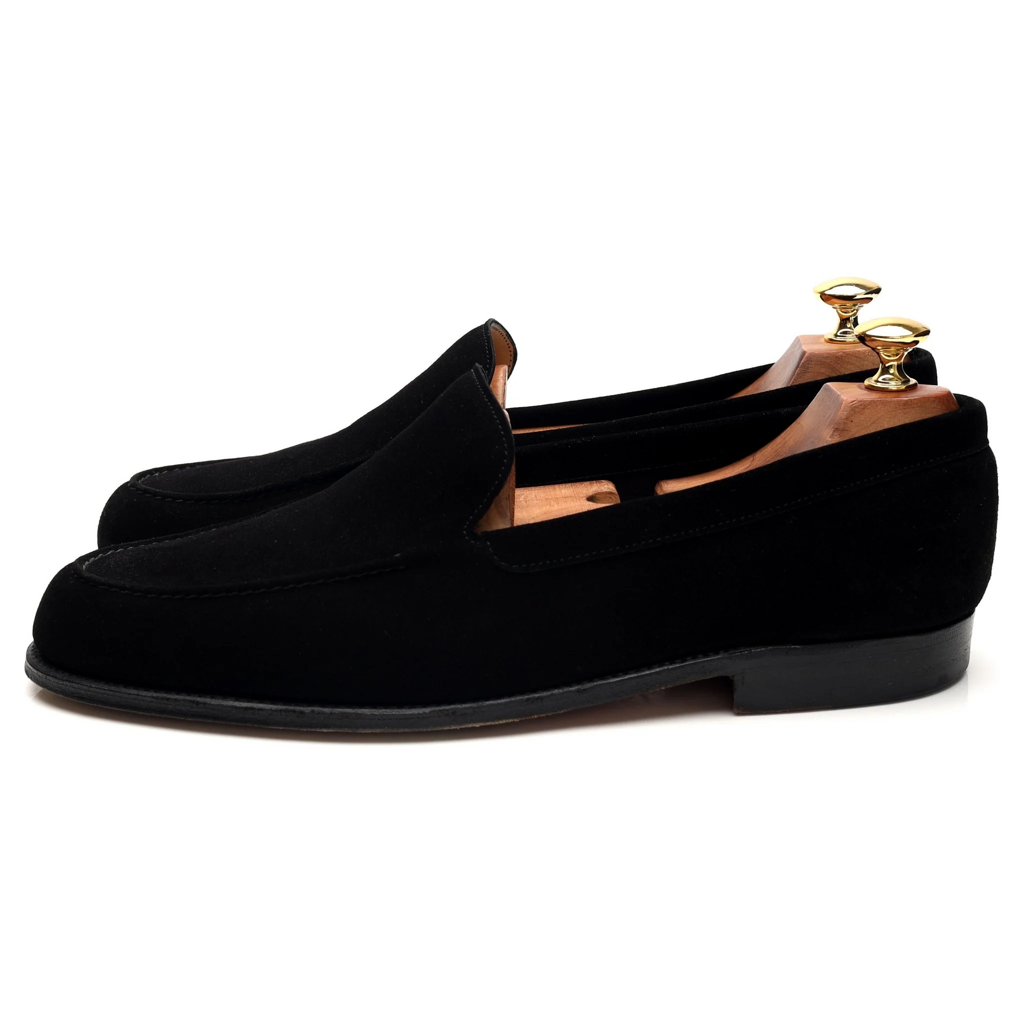 'Chester' Black Suede Loafers UK 9.5 E - Image 3