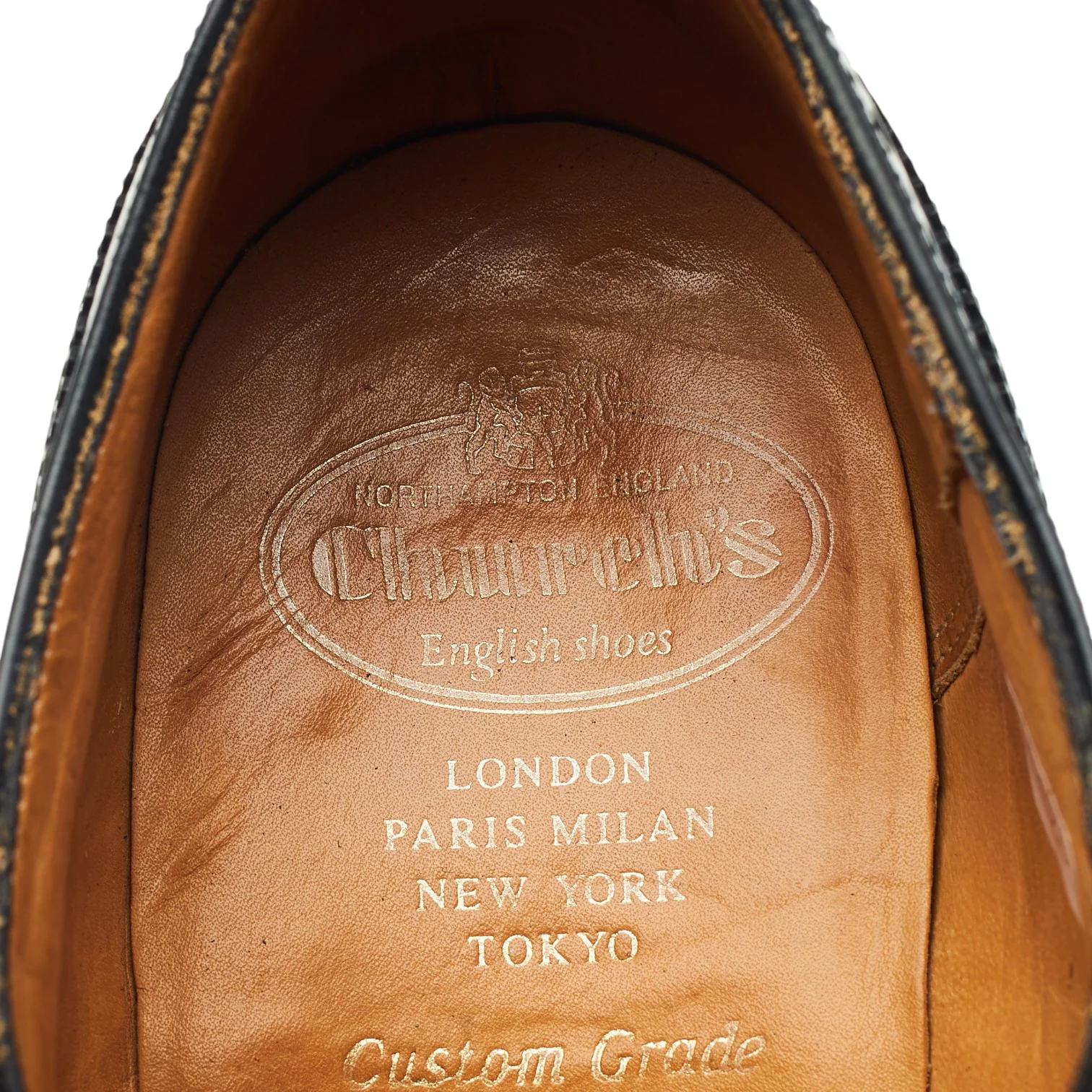 'Chetwynd' Black Leather Oxford Brogues UK 7.5 G - Image 6