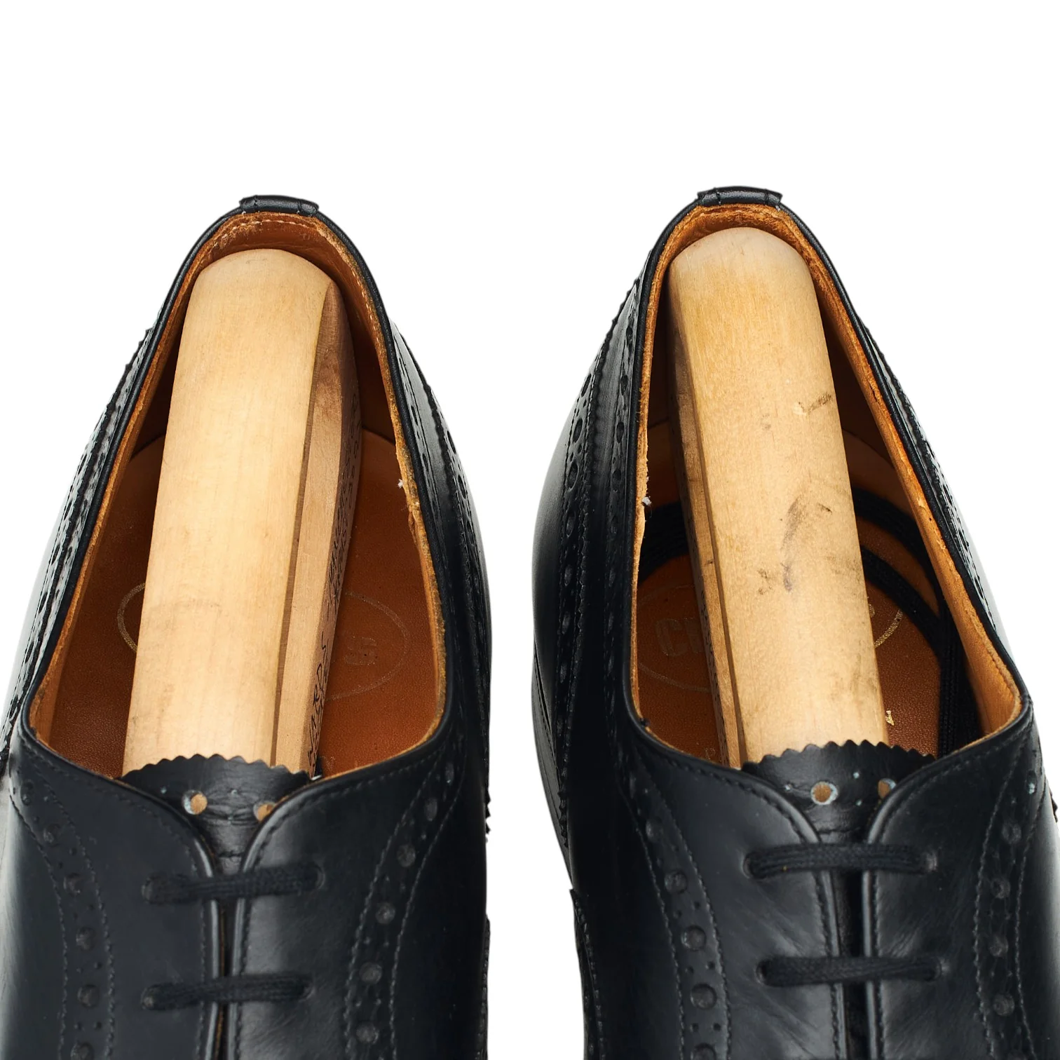 'Chetwynd' Black Leather Oxford Brogues UK 7 G - Image 5
