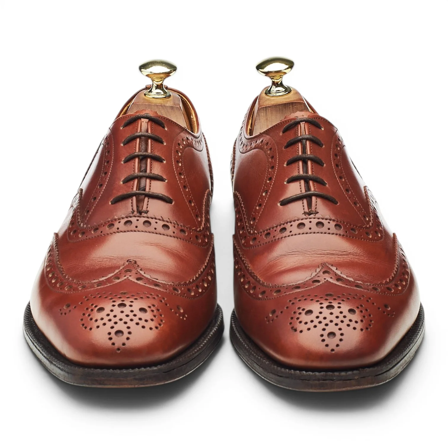 'Chetwynd' Tan Brown Leather Oxford Brogues UK 7 H - Image 2