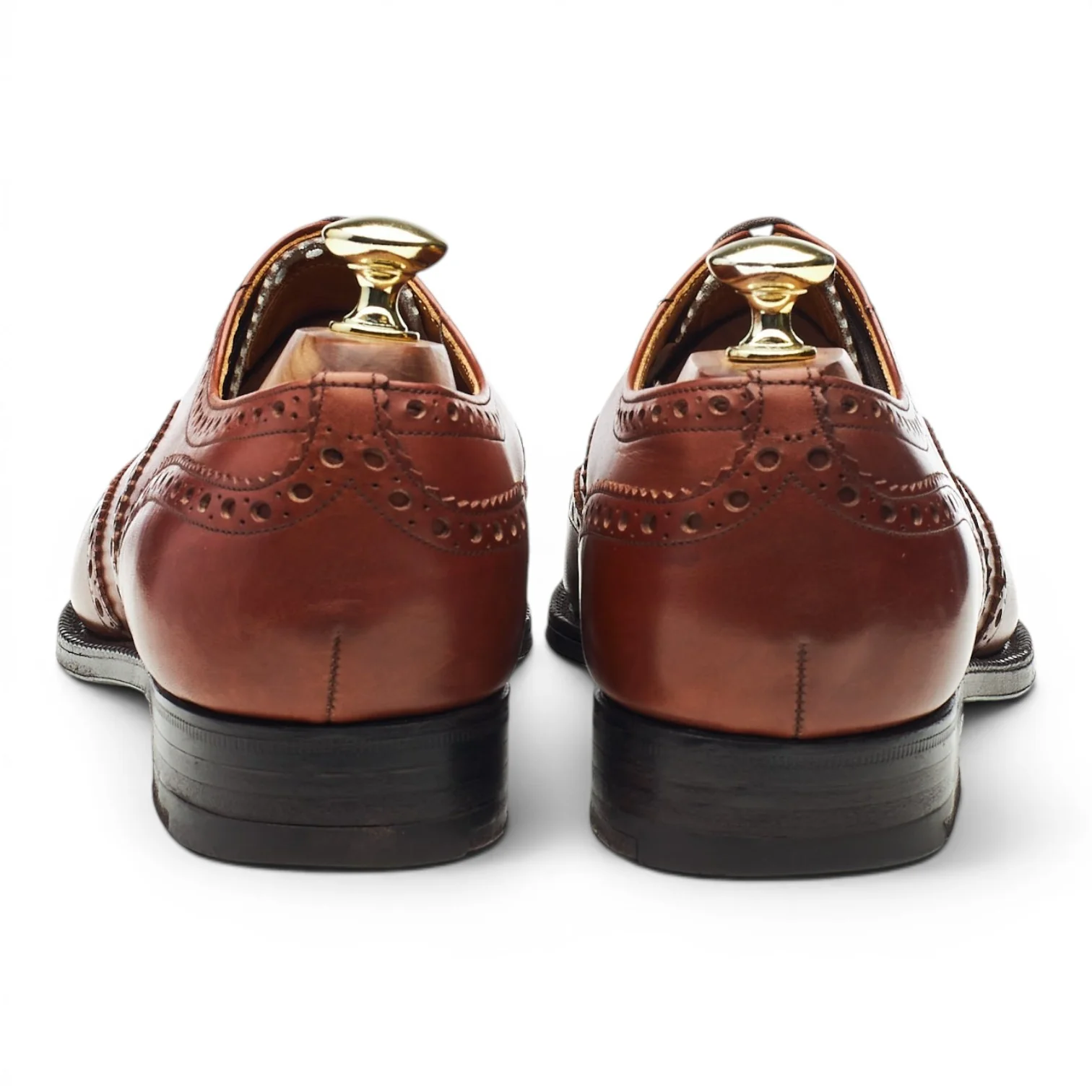 'Chetwynd' Tan Brown Leather Oxford Brogues UK 7 H - Image 4