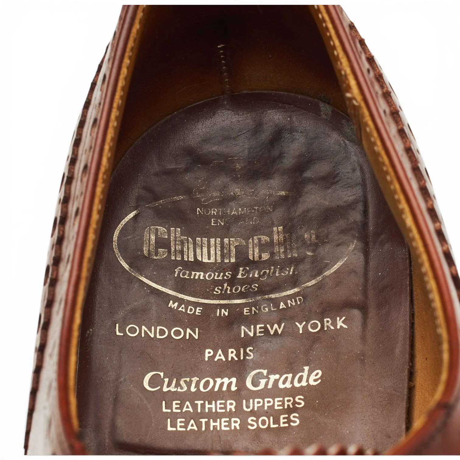 'Chetwynd' Tan Brown Leather Oxford Brogues UK 7 H - Image 6