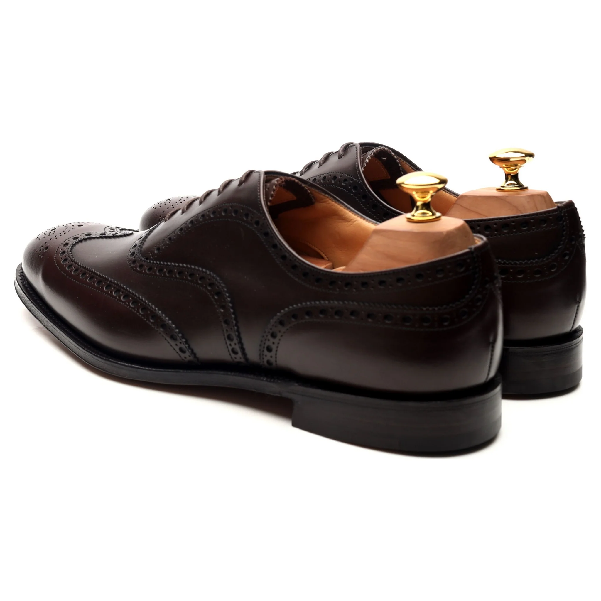 'Chetwynd' Dark Brown Leather Oxford Brogues UK 10 F - Image 3