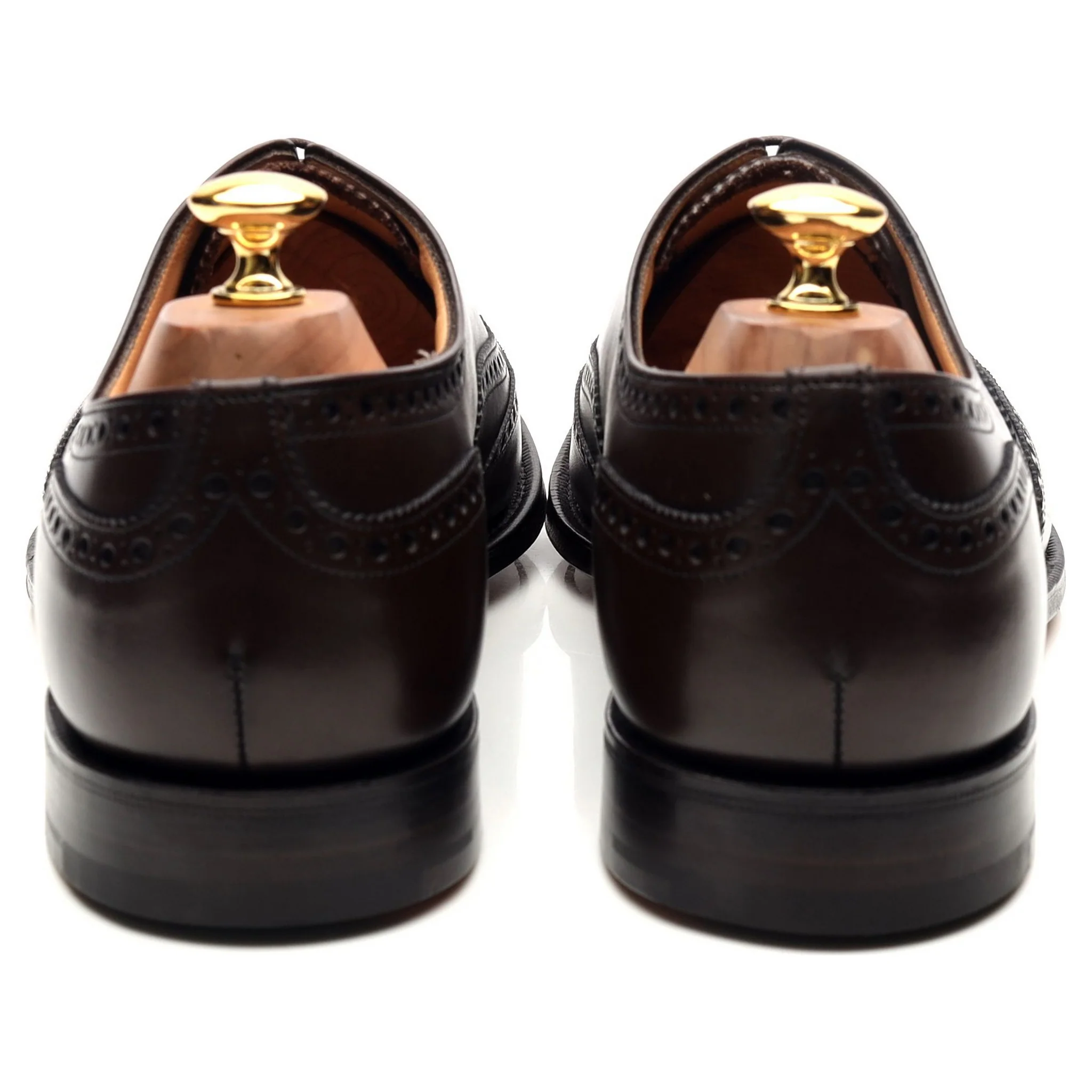 'Chetwynd' Dark Brown Leather Oxford Brogues UK 10 F - Image 4