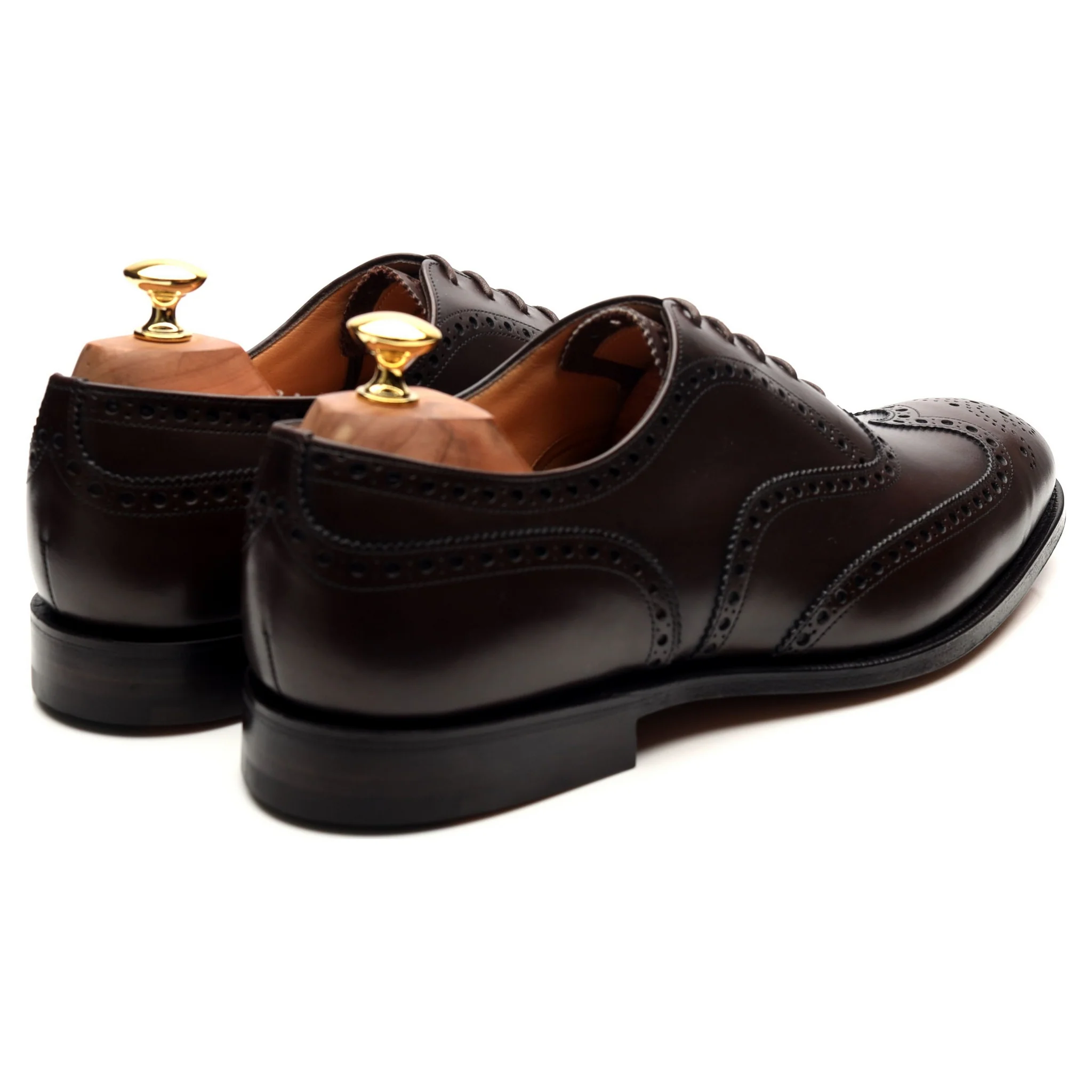 'Chetwynd' Dark Brown Leather Oxford Brogues UK 10 F - Image 5