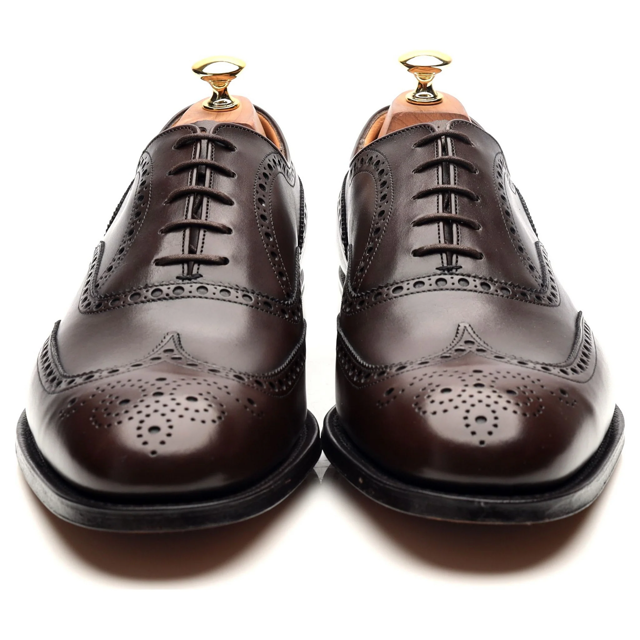 'Chetwynd' Dark Brown Leather Oxford Brogues UK 10 F - Image 8