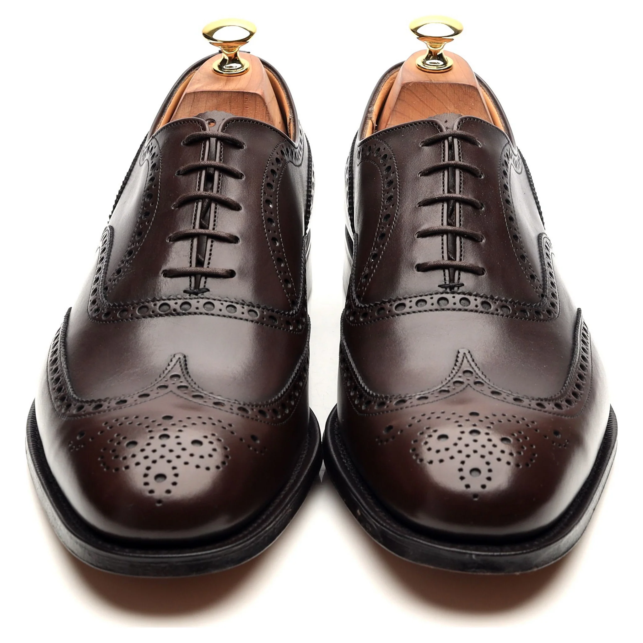 'Chetwynd' Dark Brown Leather Oxford Brogues UK 10 F - Image 9